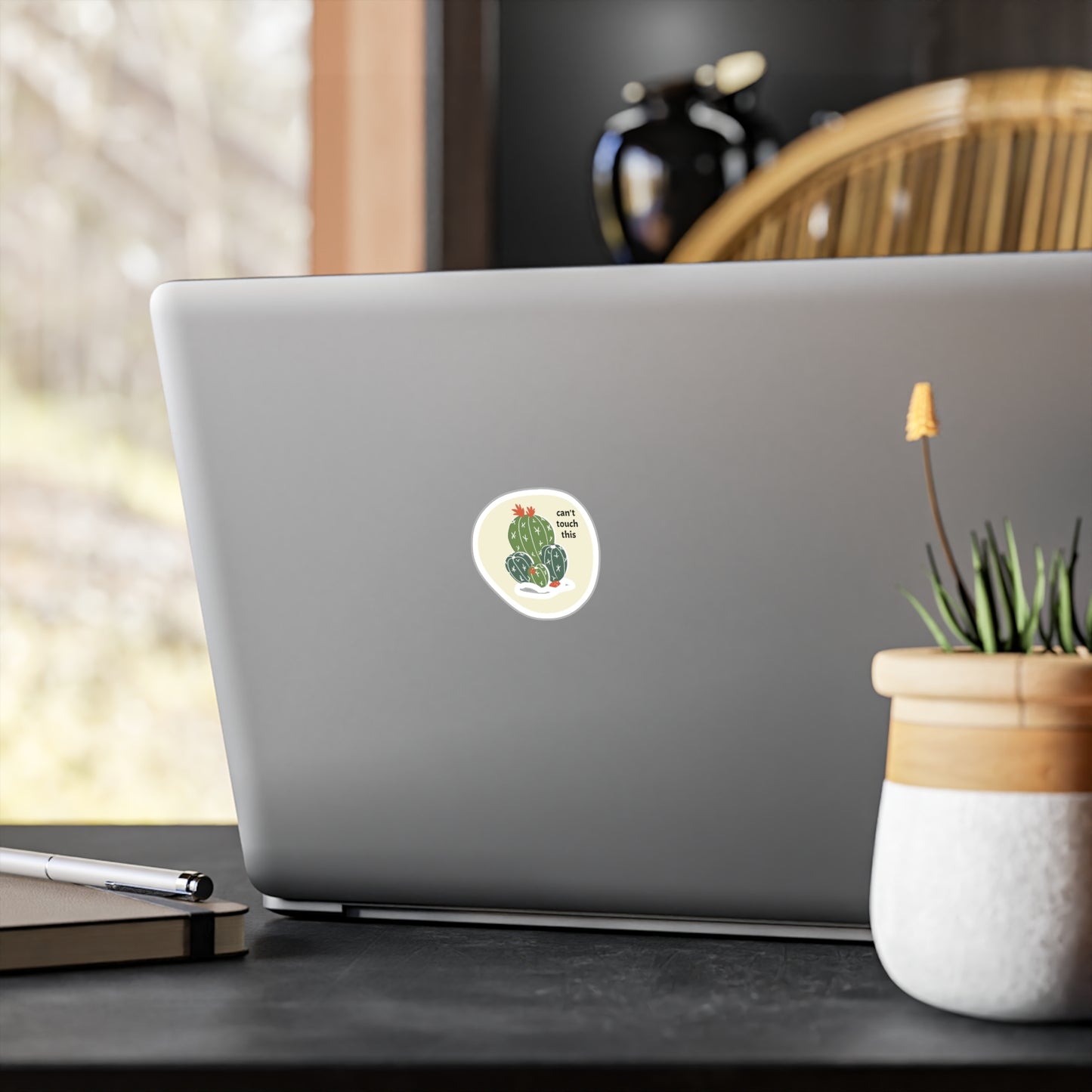 Can’t Touch This Cactus Kiss-Cut Vinyl Decal Sticker