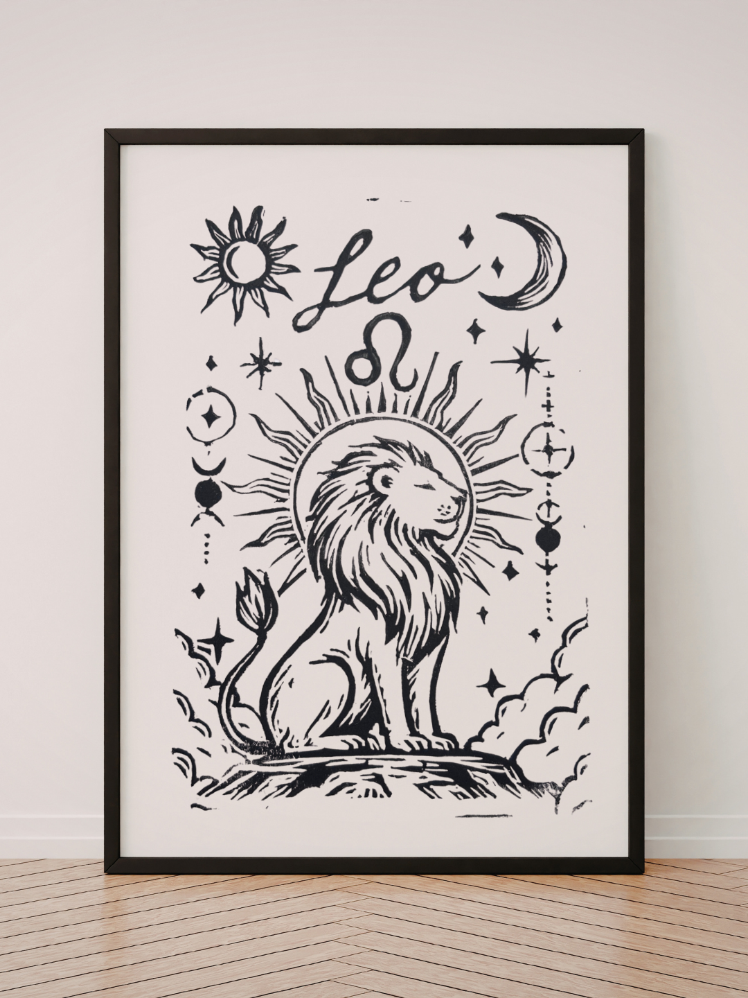 Leo - Original Linocut Print