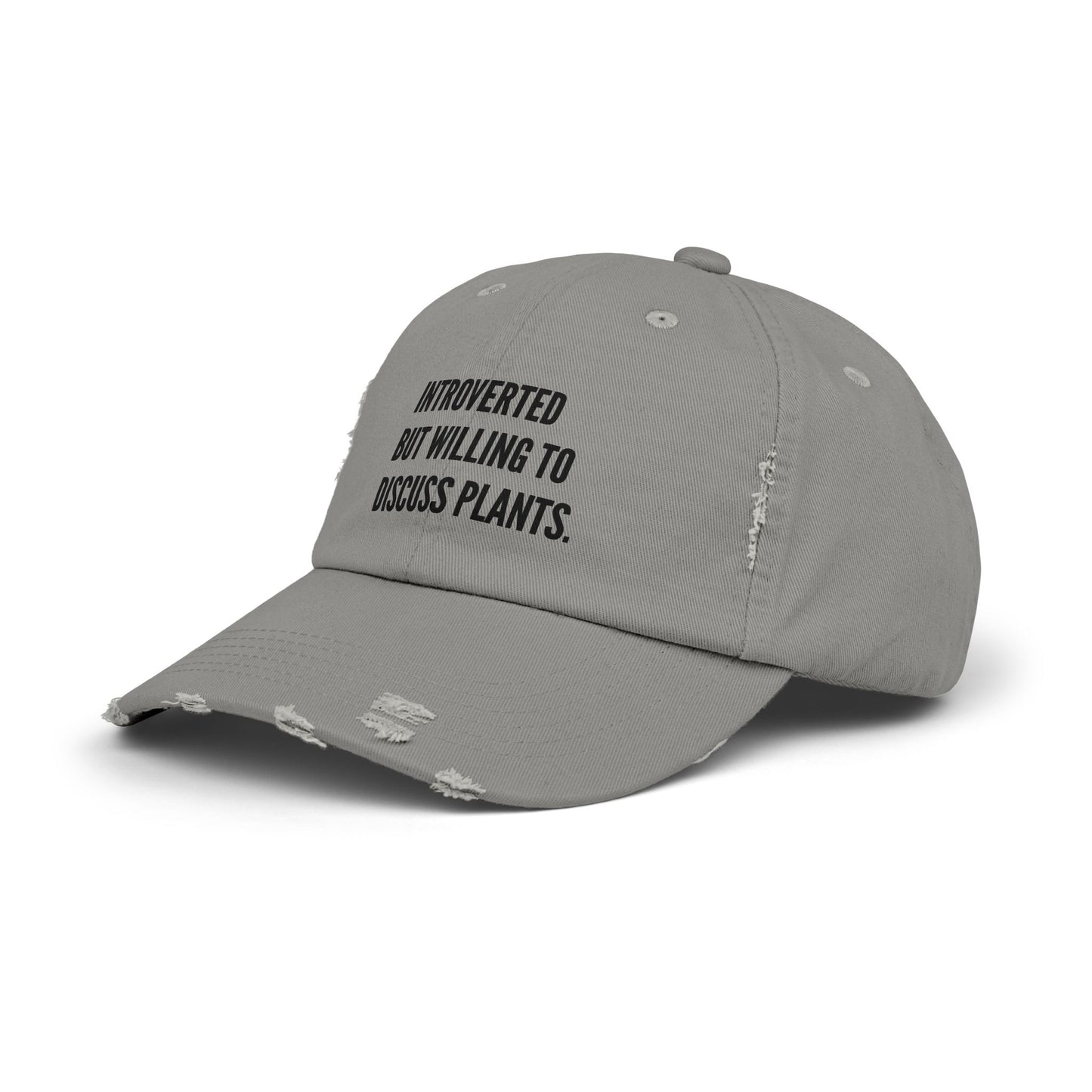 Plant Introvert Unisex Distressed Cap