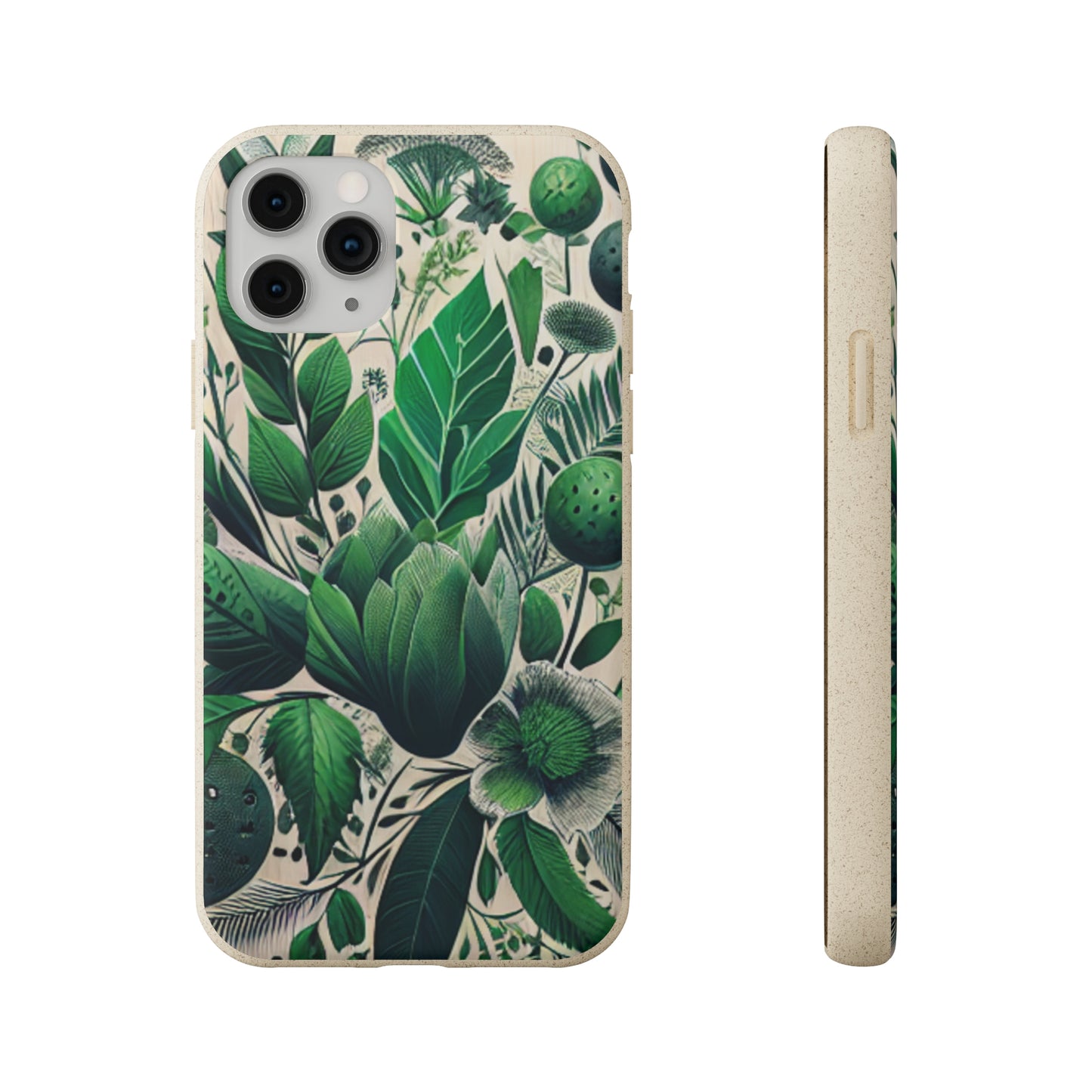 Green Plant Themed Biodegradable Phone Cases