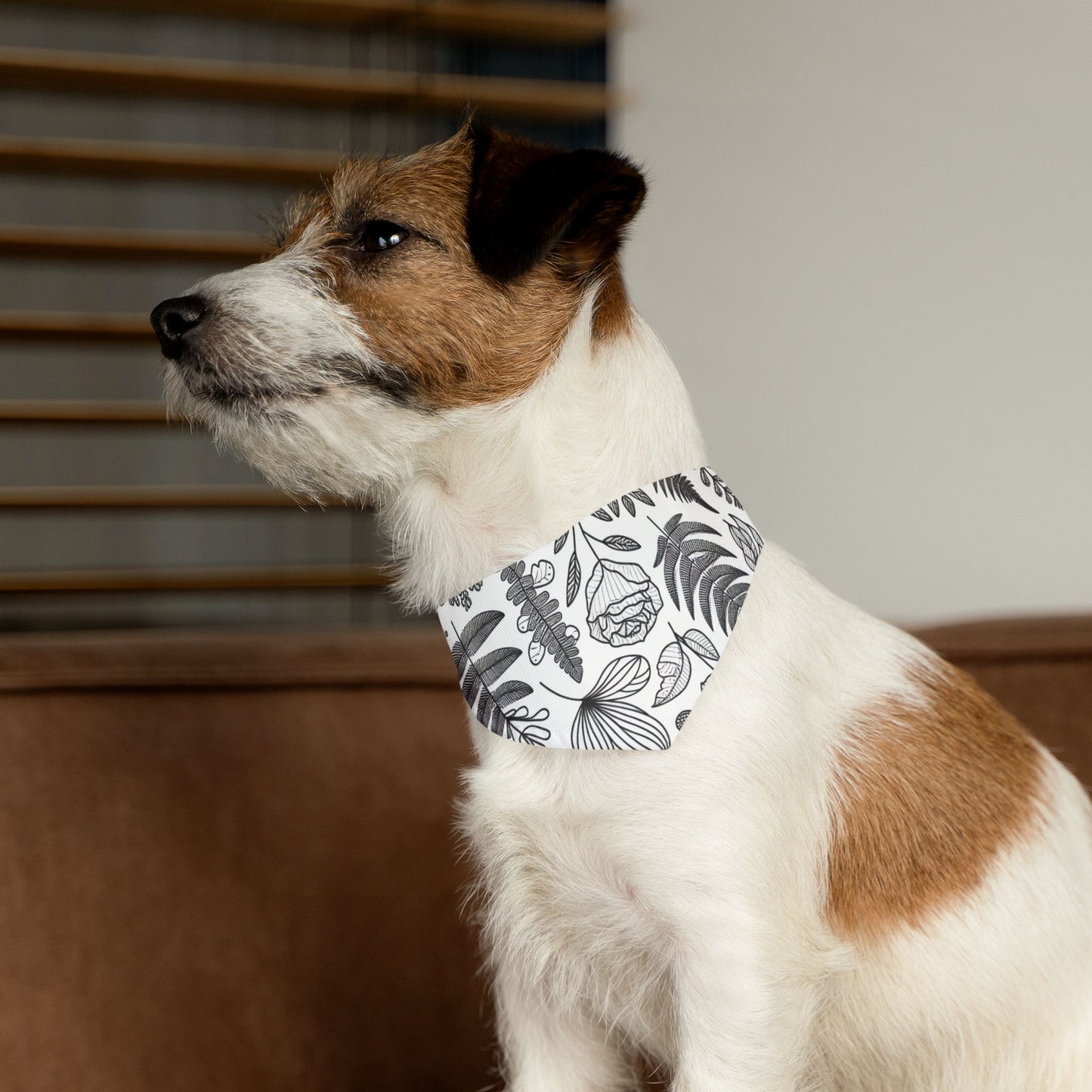 Plant Themed Pet Bandana Collar