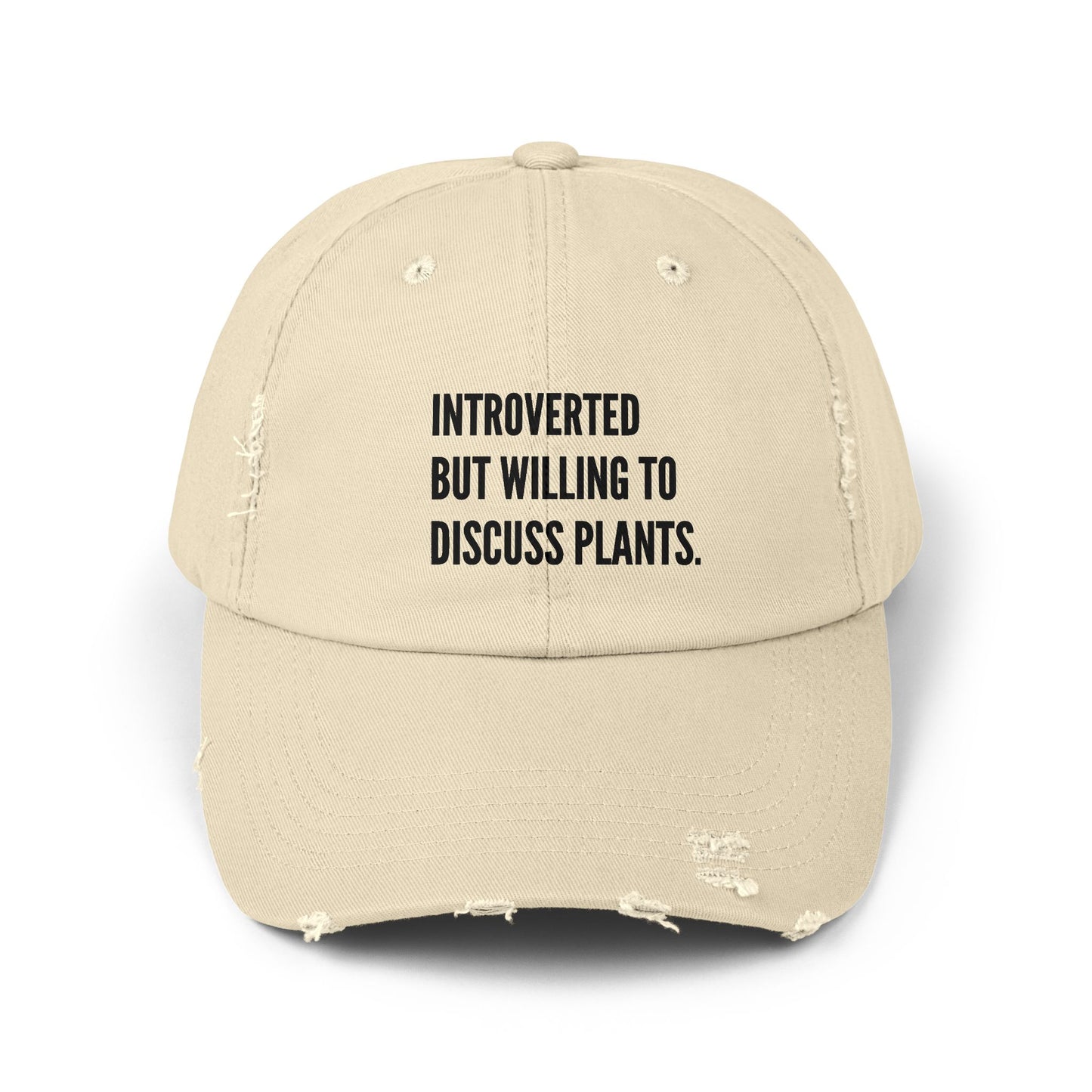 Plant Introvert Unisex Distressed Cap