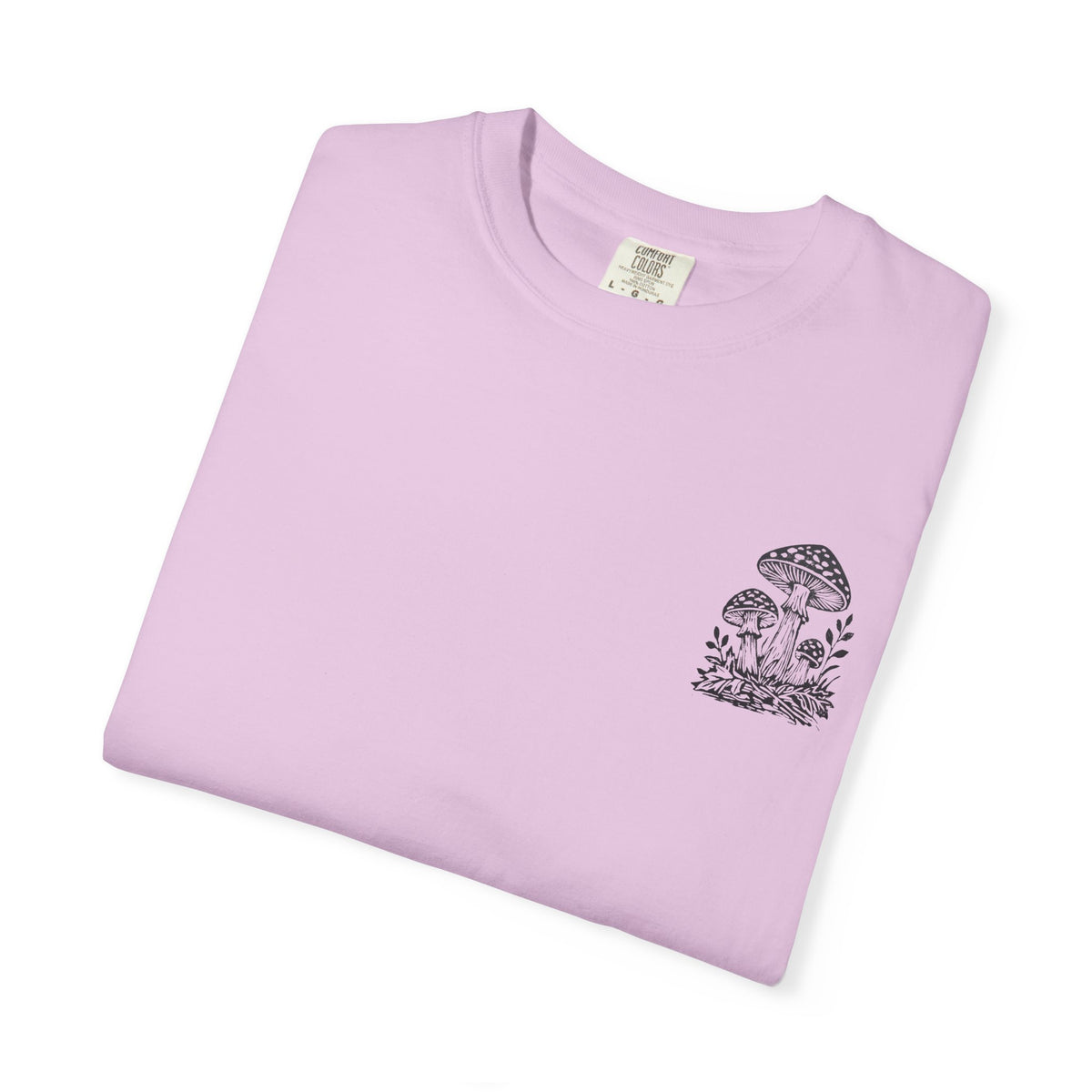 Mushroom Graphic T-Shirt — Botanical Fungi Chest & Back Print