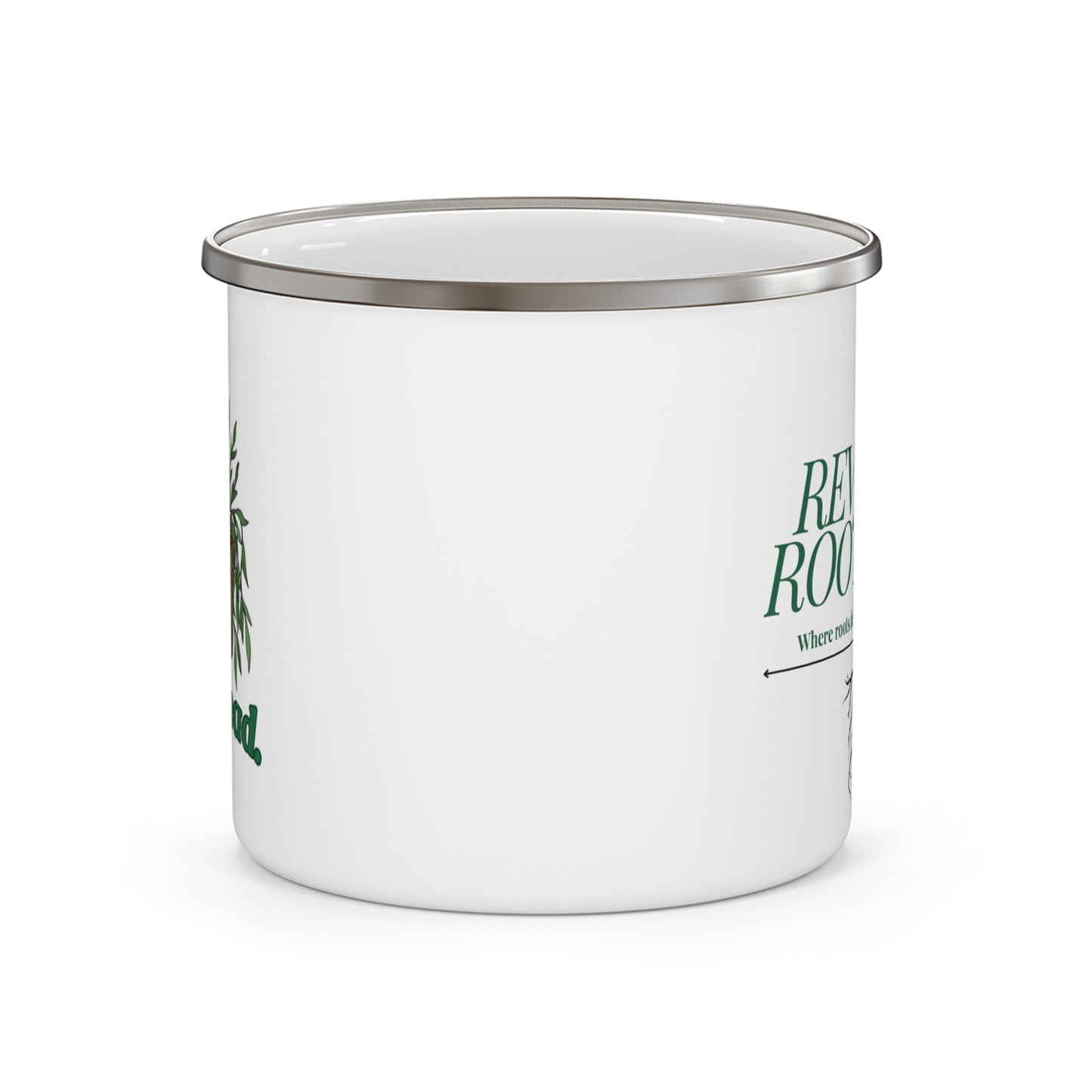 Punny Plant Pothead Enamel Camping Mug