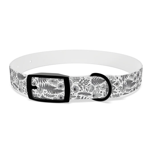 Plant Print Dog Collar