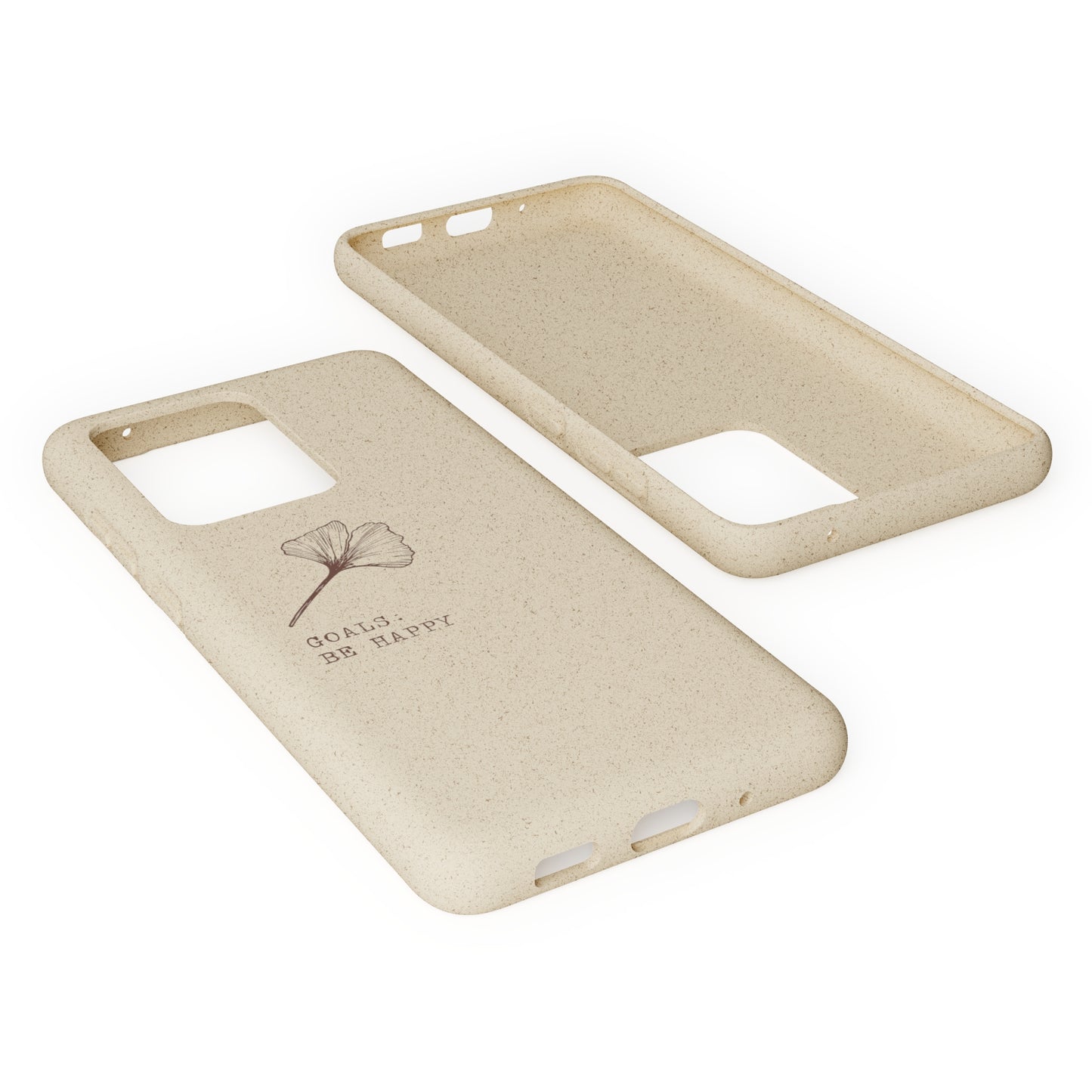 Be Happy Plant Themed Biodegradable Phone Case