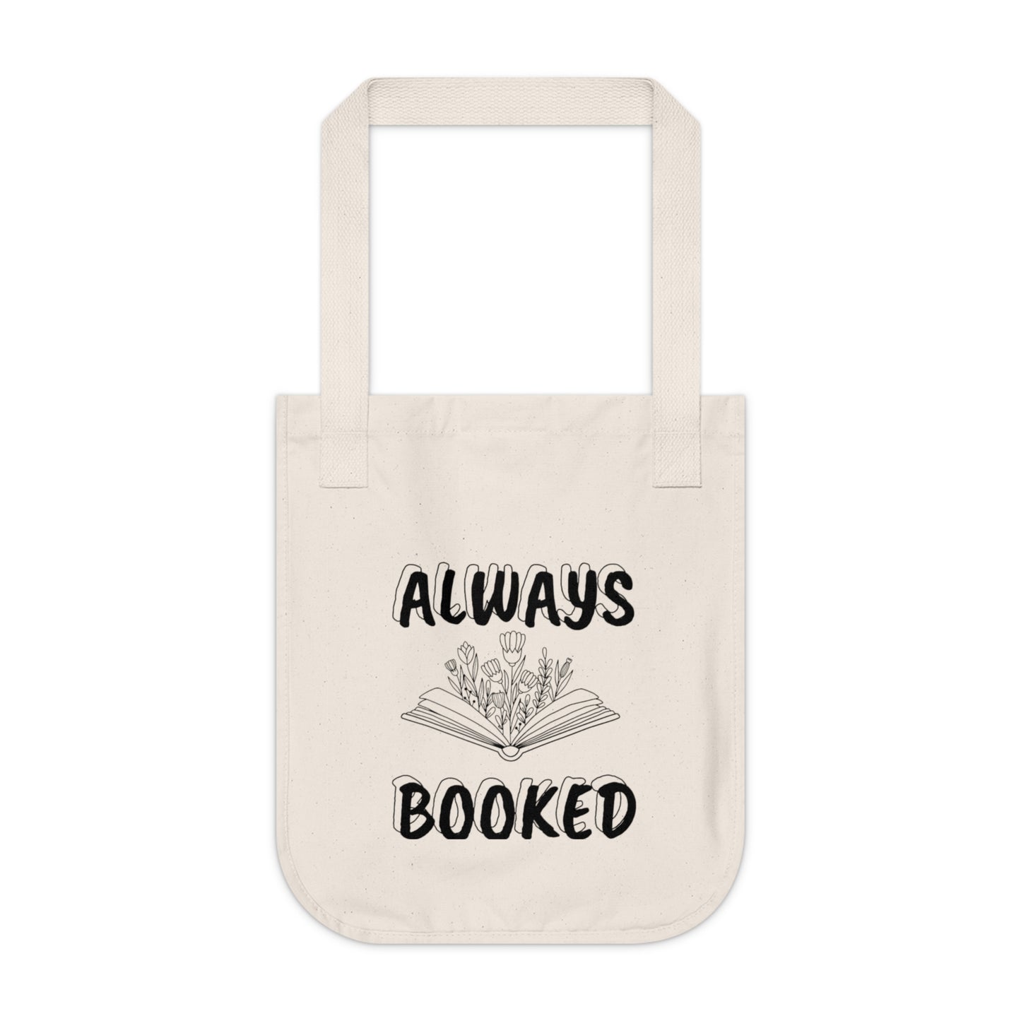 Book Lover Organic Canvas Tote Bag