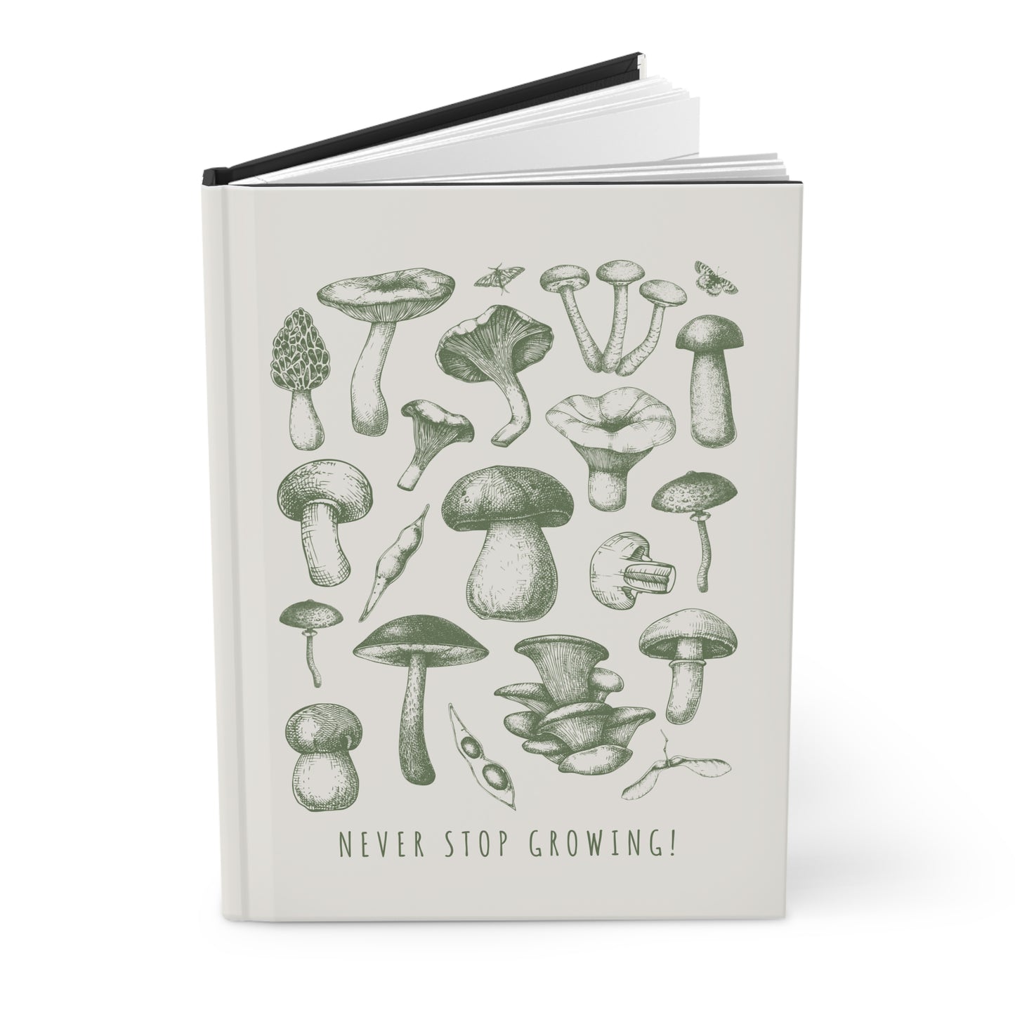 Matte Hardcover Journal - Never Stop Growing