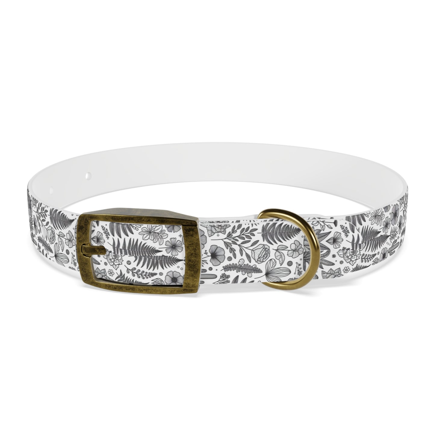 Plant Print Dog Collar