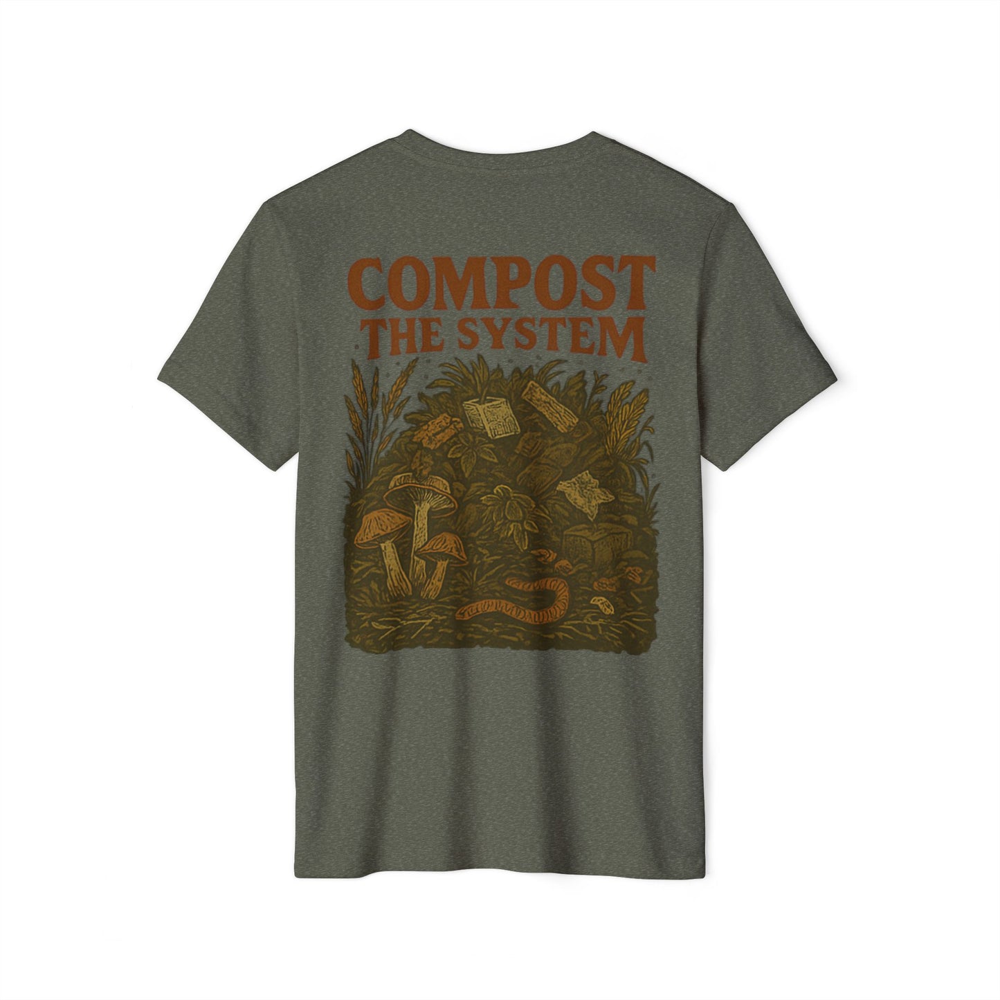 Recycled Organic T-Shirt - Compost The System