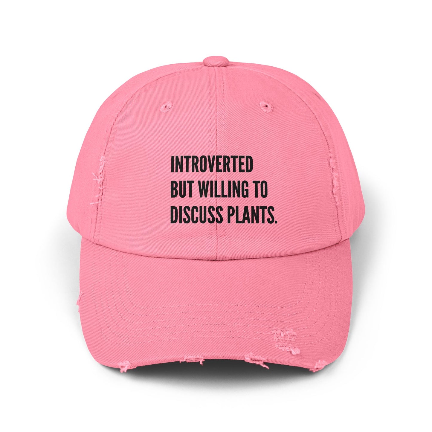 Plant Introvert Unisex Distressed Cap