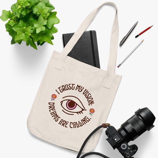 Manifesting Organic Canvas Tote Bag