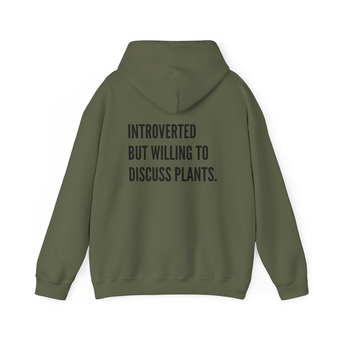 Hooded Sweatshirt Introverted Plant Parent Design