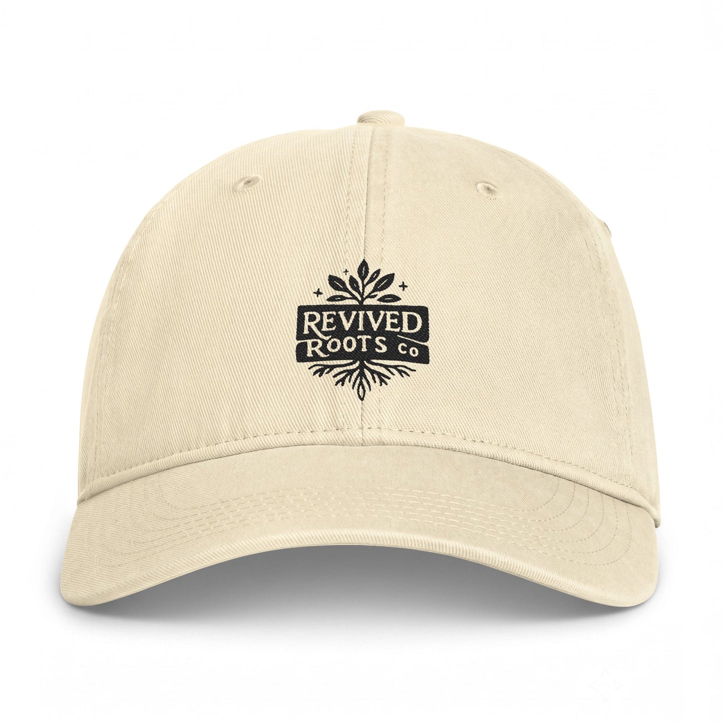 Coastal Washed Cap — Vintage 'Revived Roots Co.' Embroidered Baseball Hat
