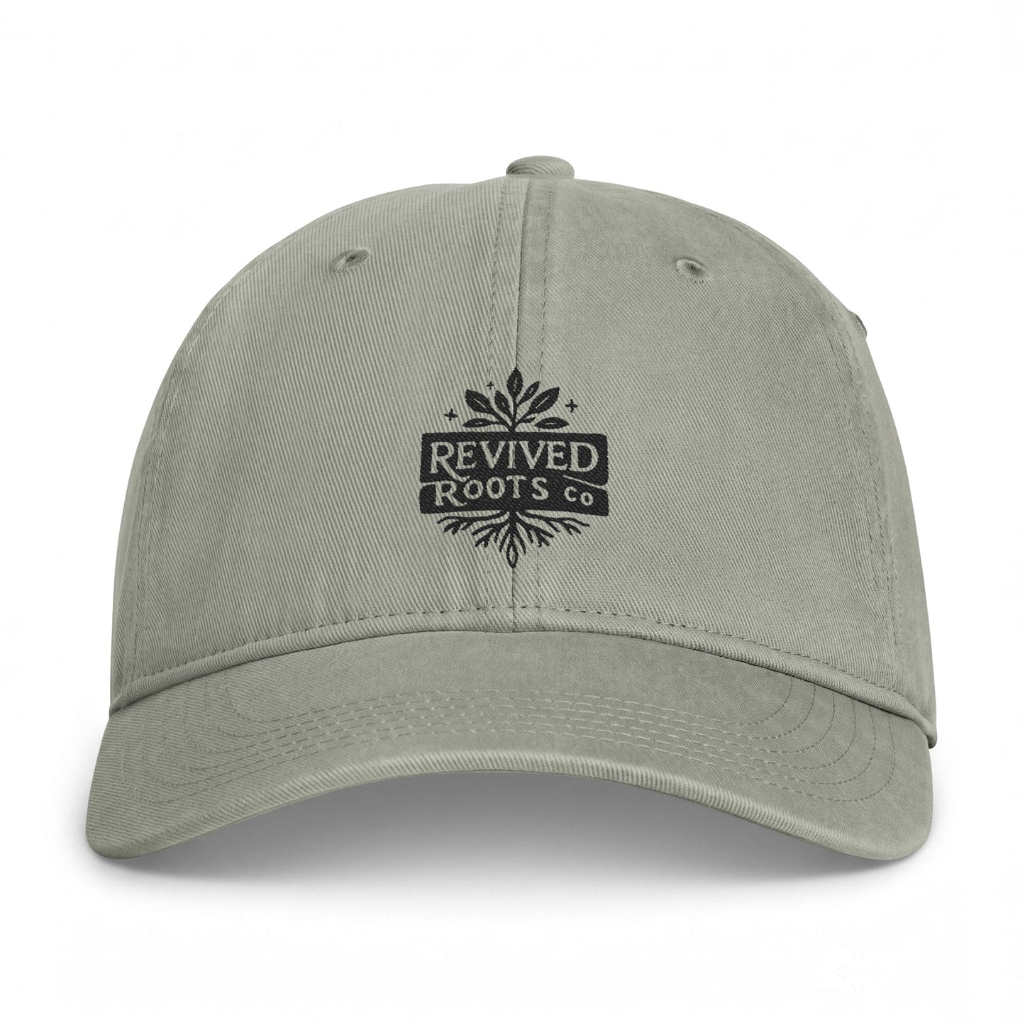 Coastal Washed Cap — Vintage 'Revived Roots Co.' Embroidered Baseball Hat