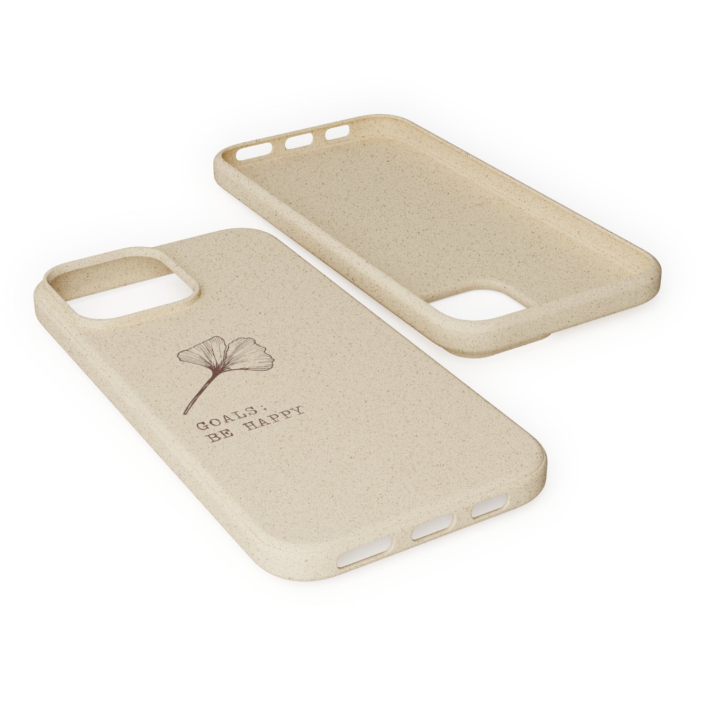 Be Happy Plant Themed Biodegradable Phone Case