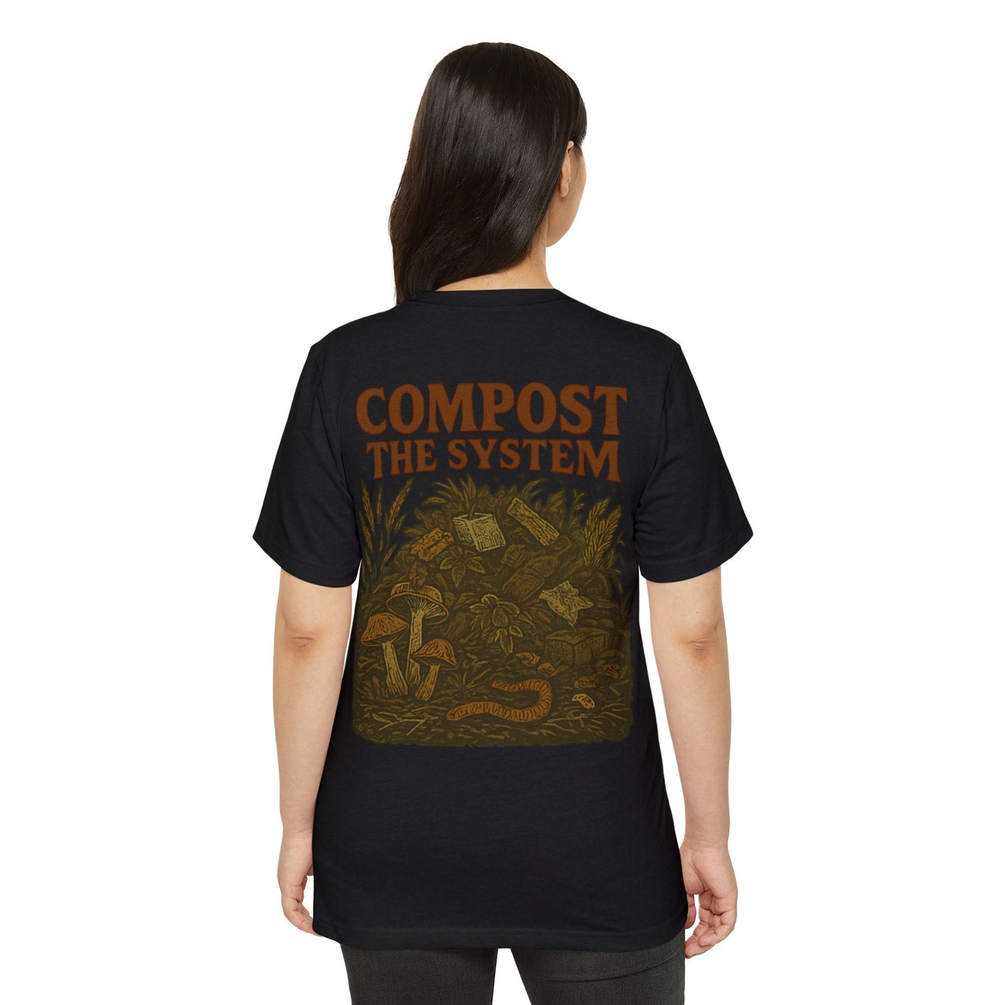 Recycled Organic T-Shirt - Compost The System