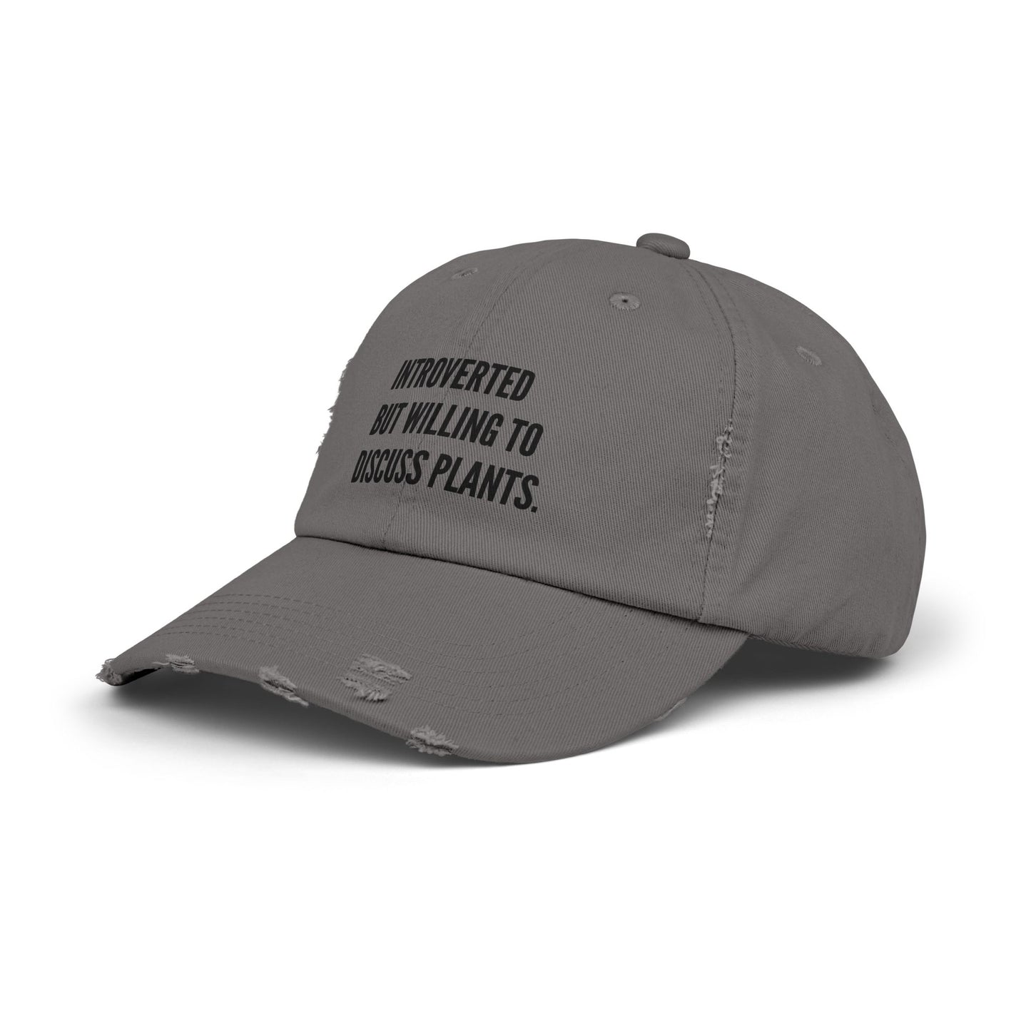 Plant Introvert Unisex Distressed Cap