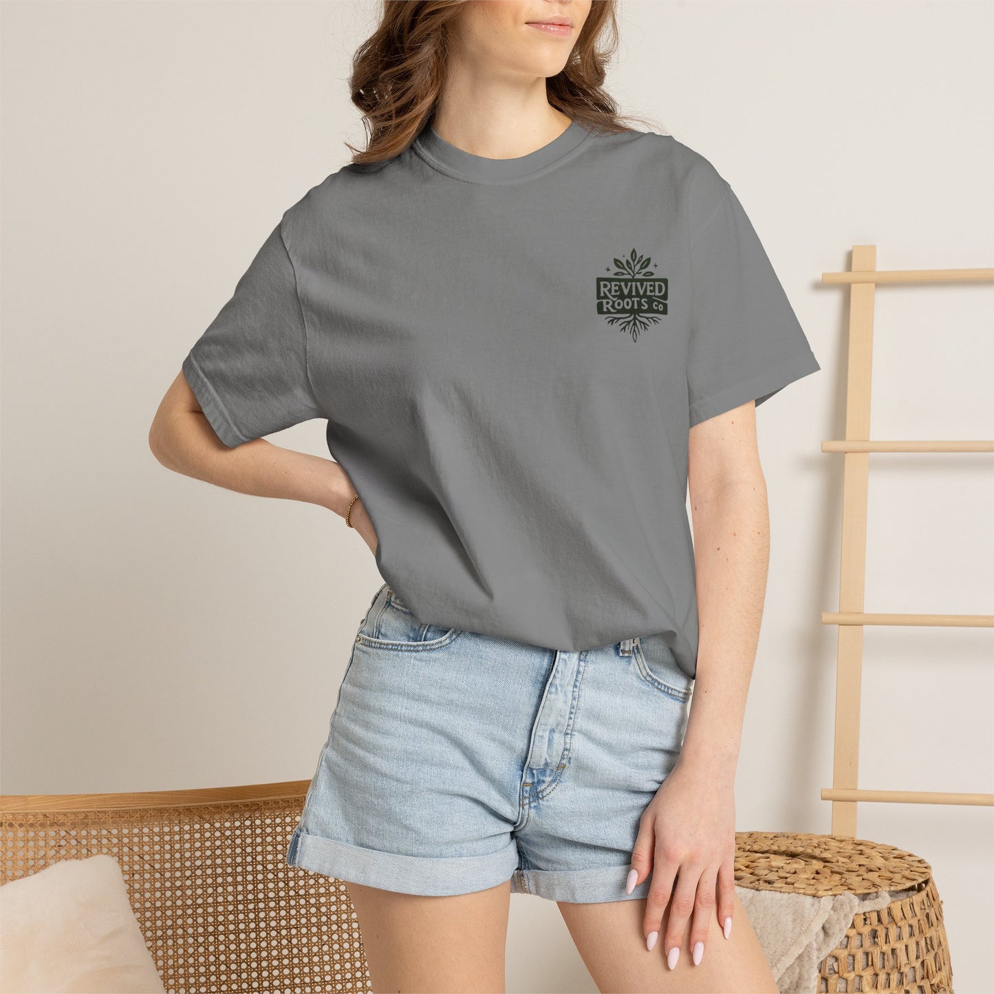 Revived Roots Tee — Organic Vintage-Inspired Garment-Dyed T-Shirt