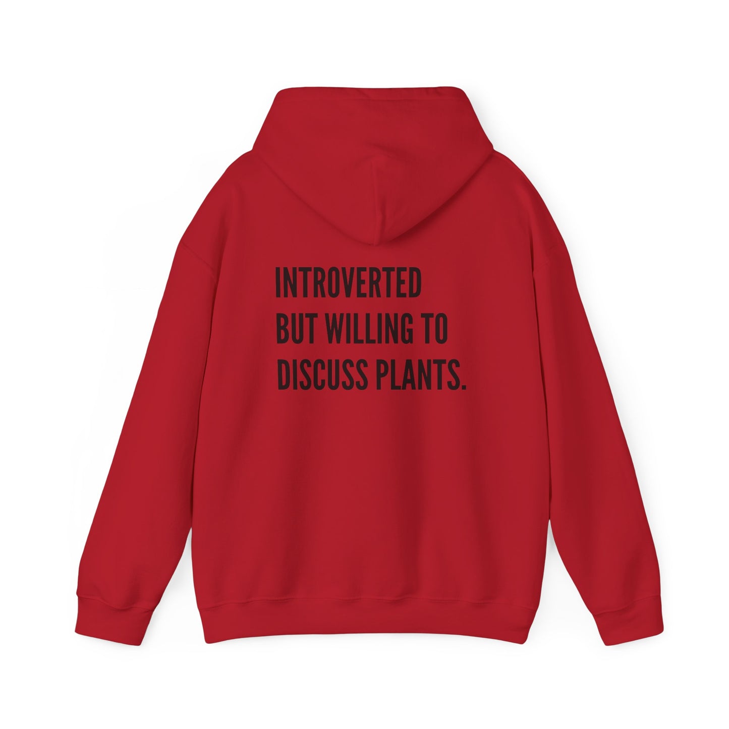 Hooded Sweatshirt Introverted Plant Parent Design