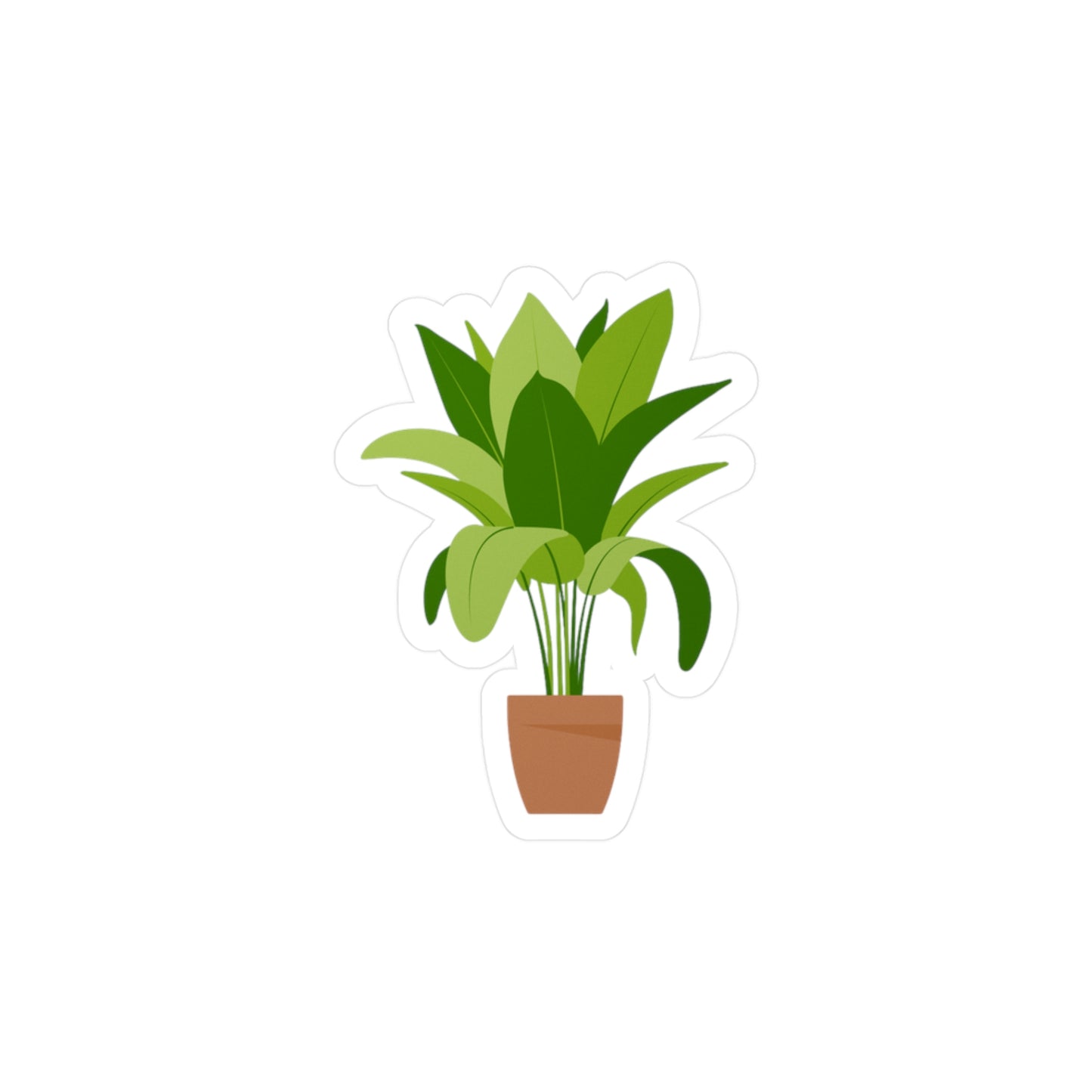 Potted Plant Kiss-Cut Vinyl Decal Sticker