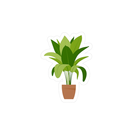 Potted Plant Kiss-Cut Vinyl Decal Sticker