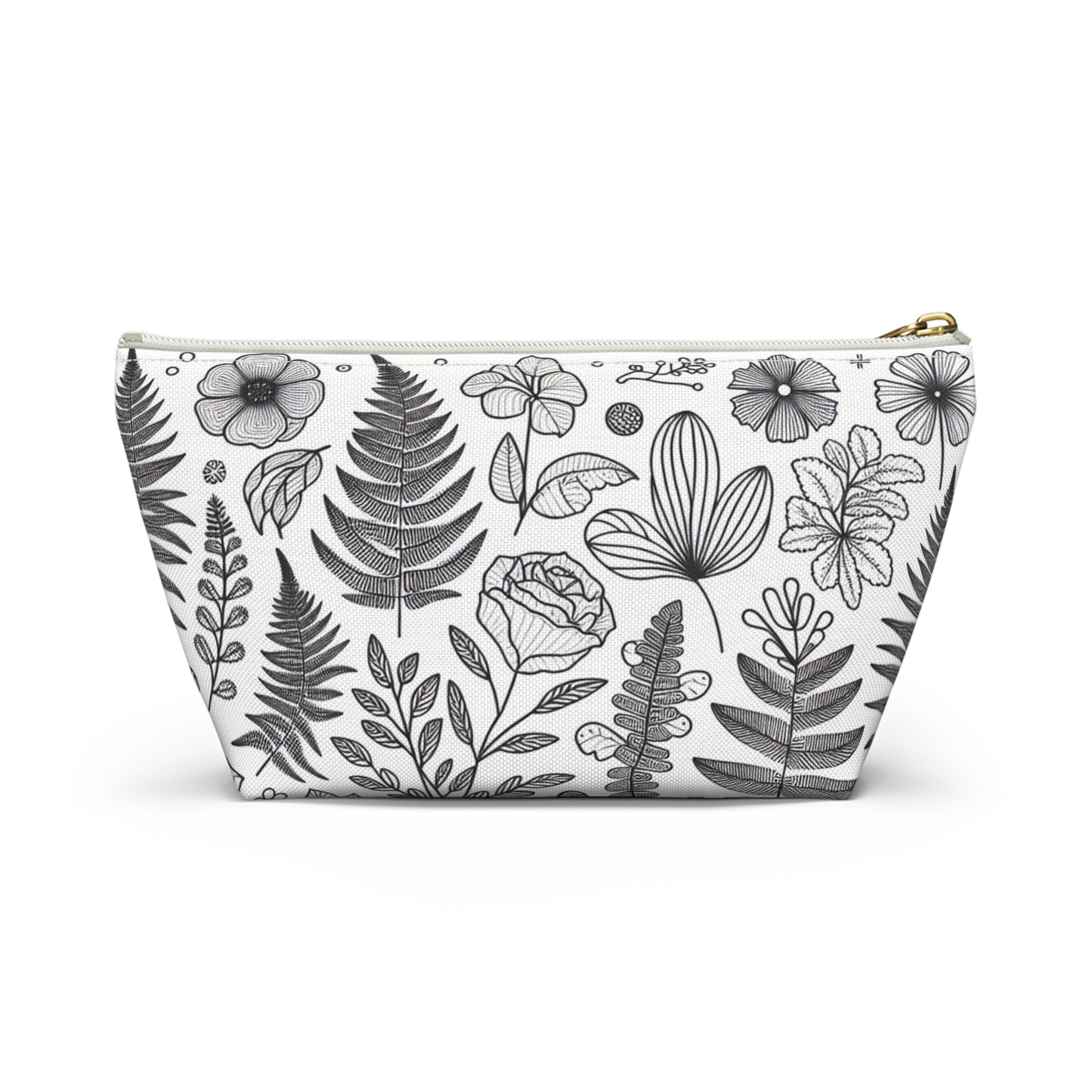 Plant Themed Accessory Pouch w T-bottom