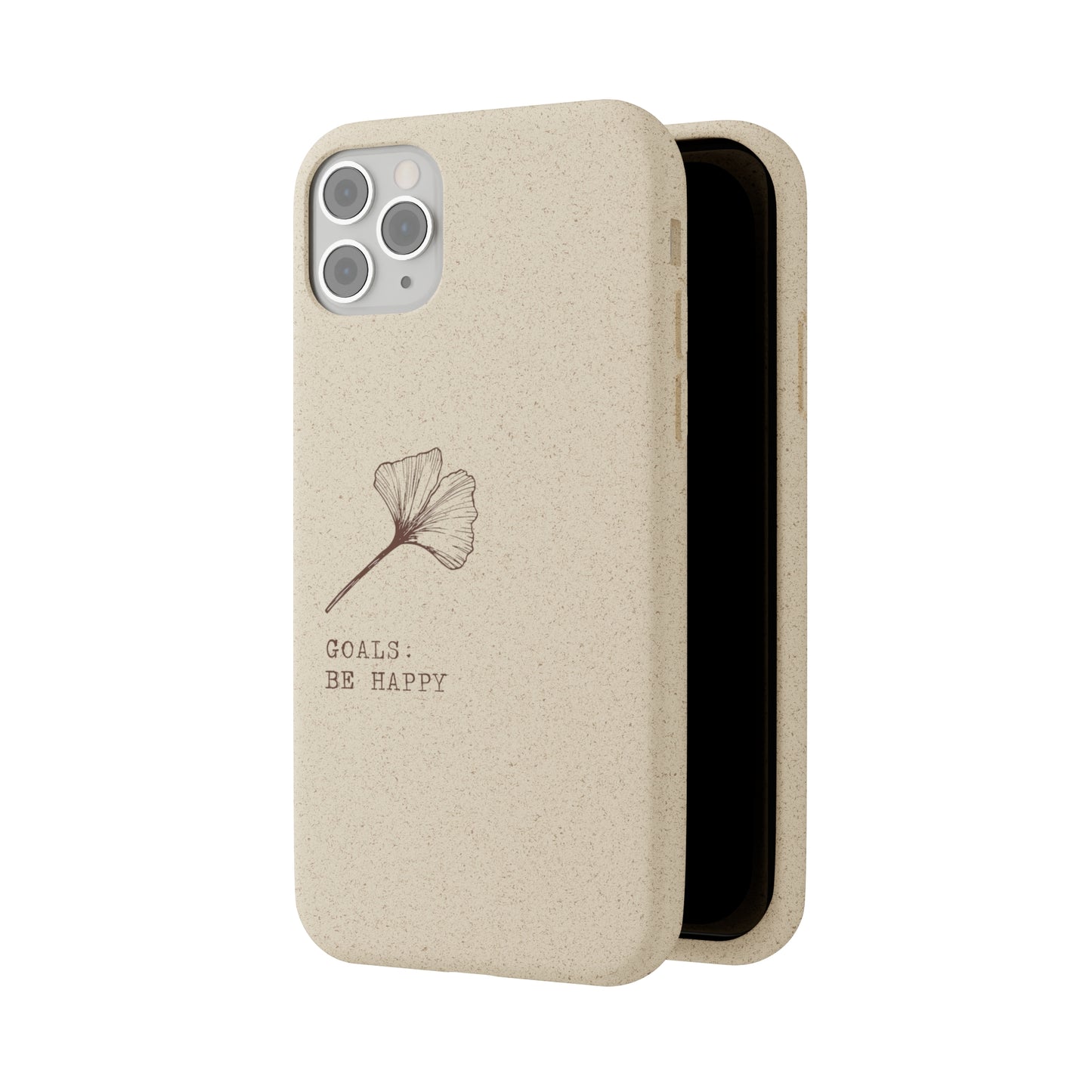 Be Happy Plant Themed Biodegradable Phone Case