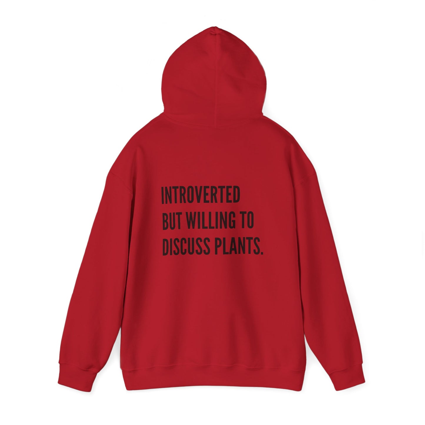 Hooded Sweatshirt Introverted Plant Parent Design