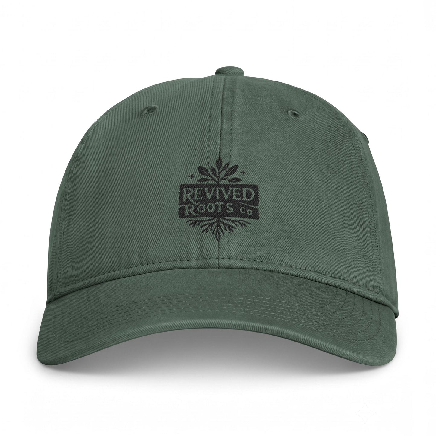 Coastal Washed Cap — Vintage 'Revived Roots Co.' Embroidered Baseball Hat