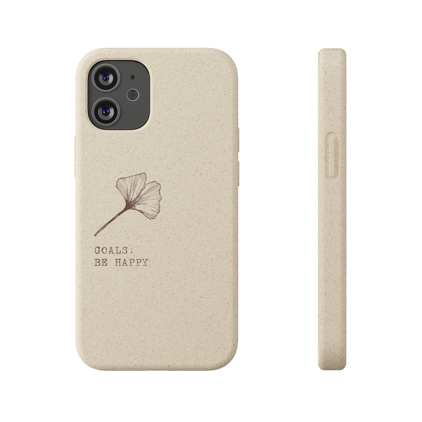 Be Happy Plant Themed Biodegradable Phone Case