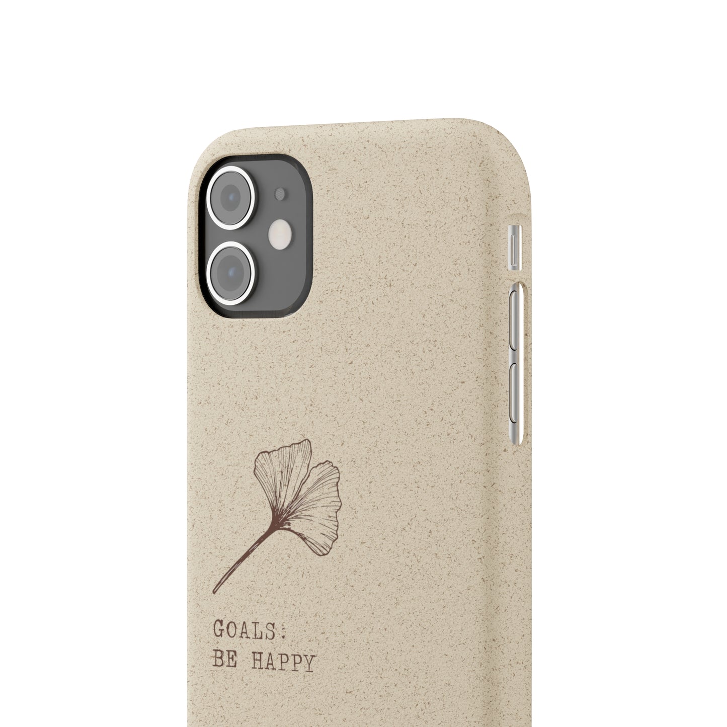 Be Happy Plant Themed Biodegradable Phone Case