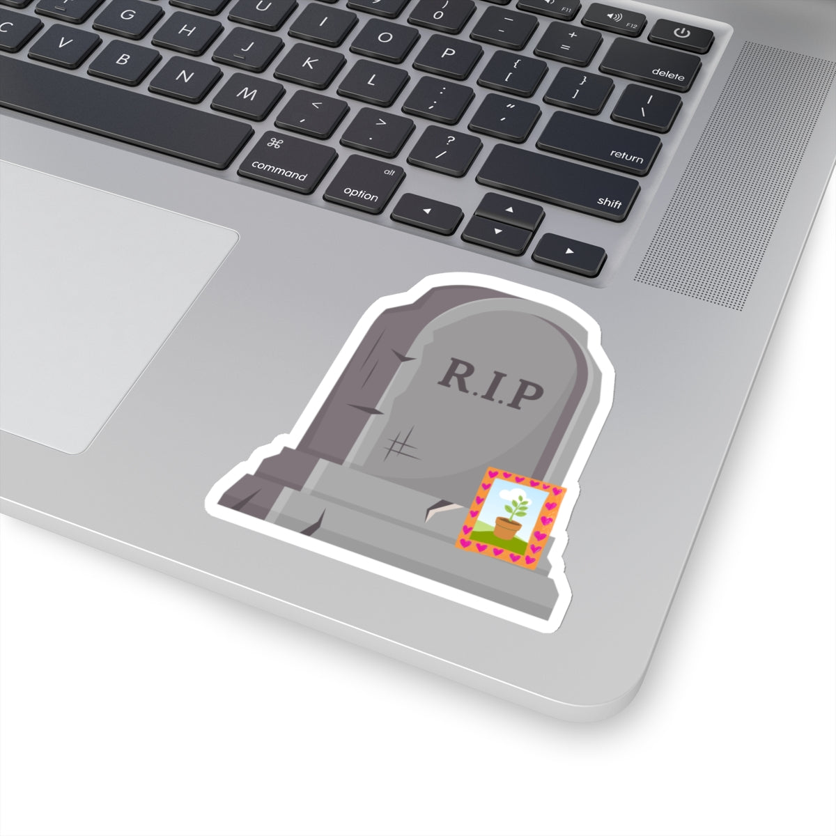 Dead Plant Tombstone Kiss-Cut Stickers