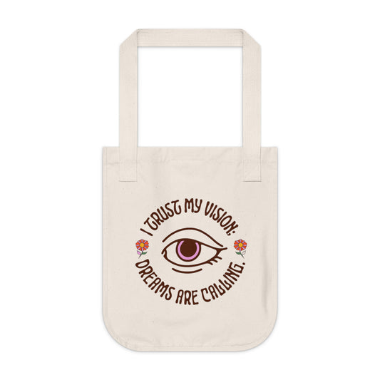 Manifesting Organic Canvas Tote Bag