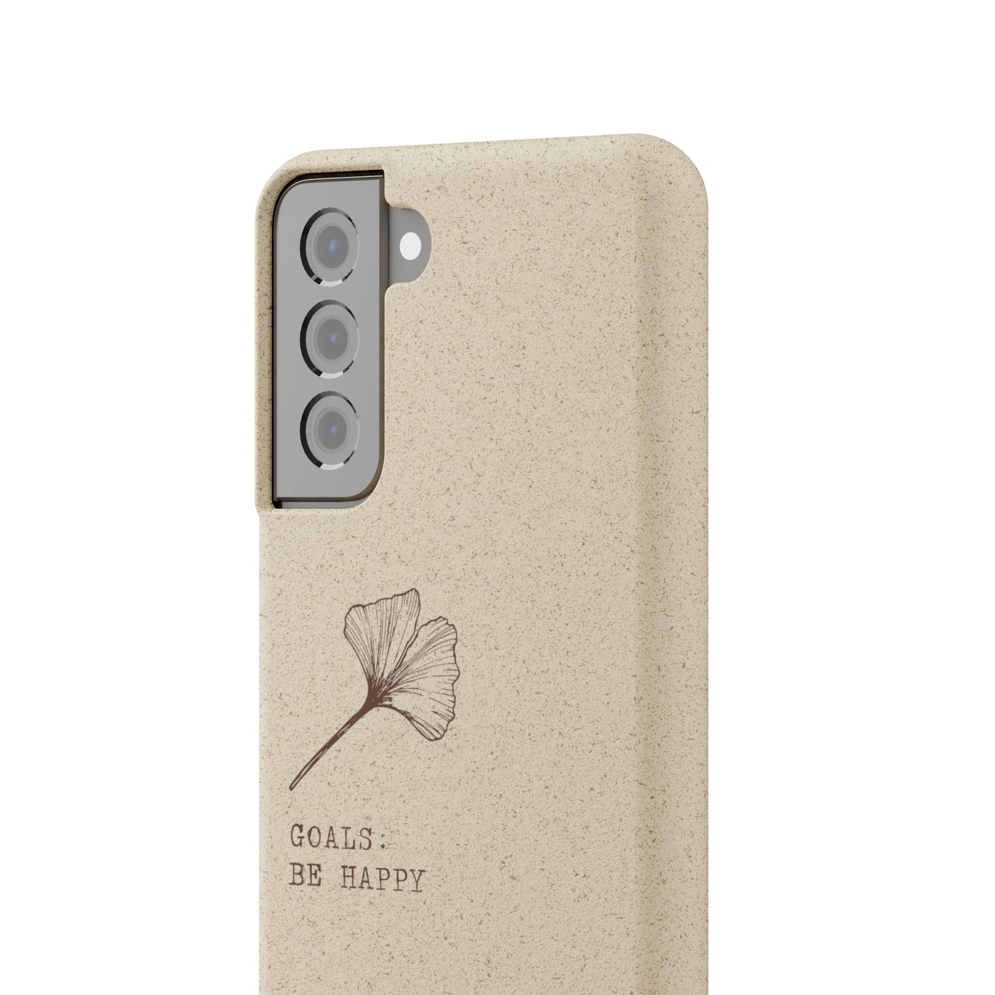 Be Happy Plant Themed Biodegradable Phone Case