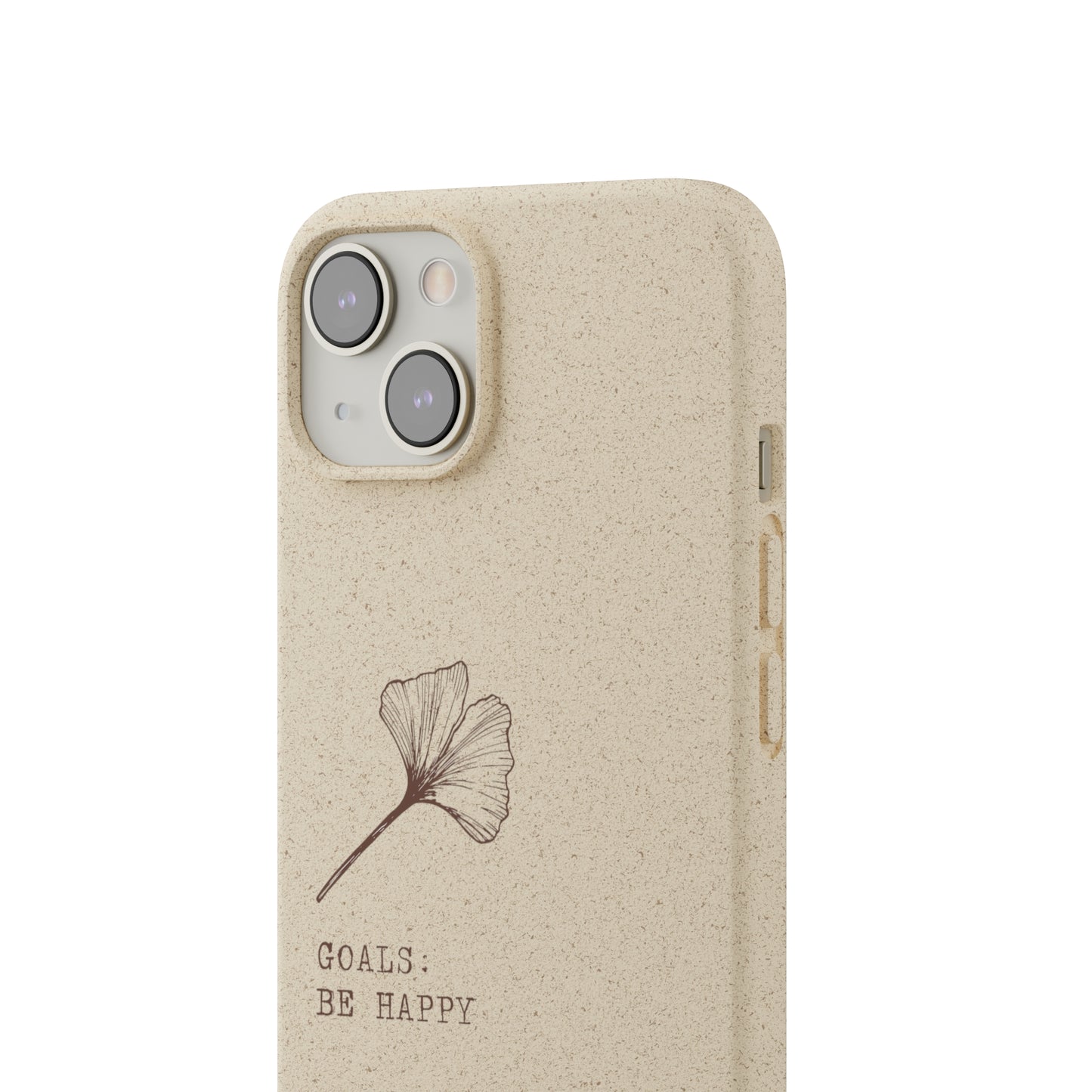 Be Happy Plant Themed Biodegradable Phone Case