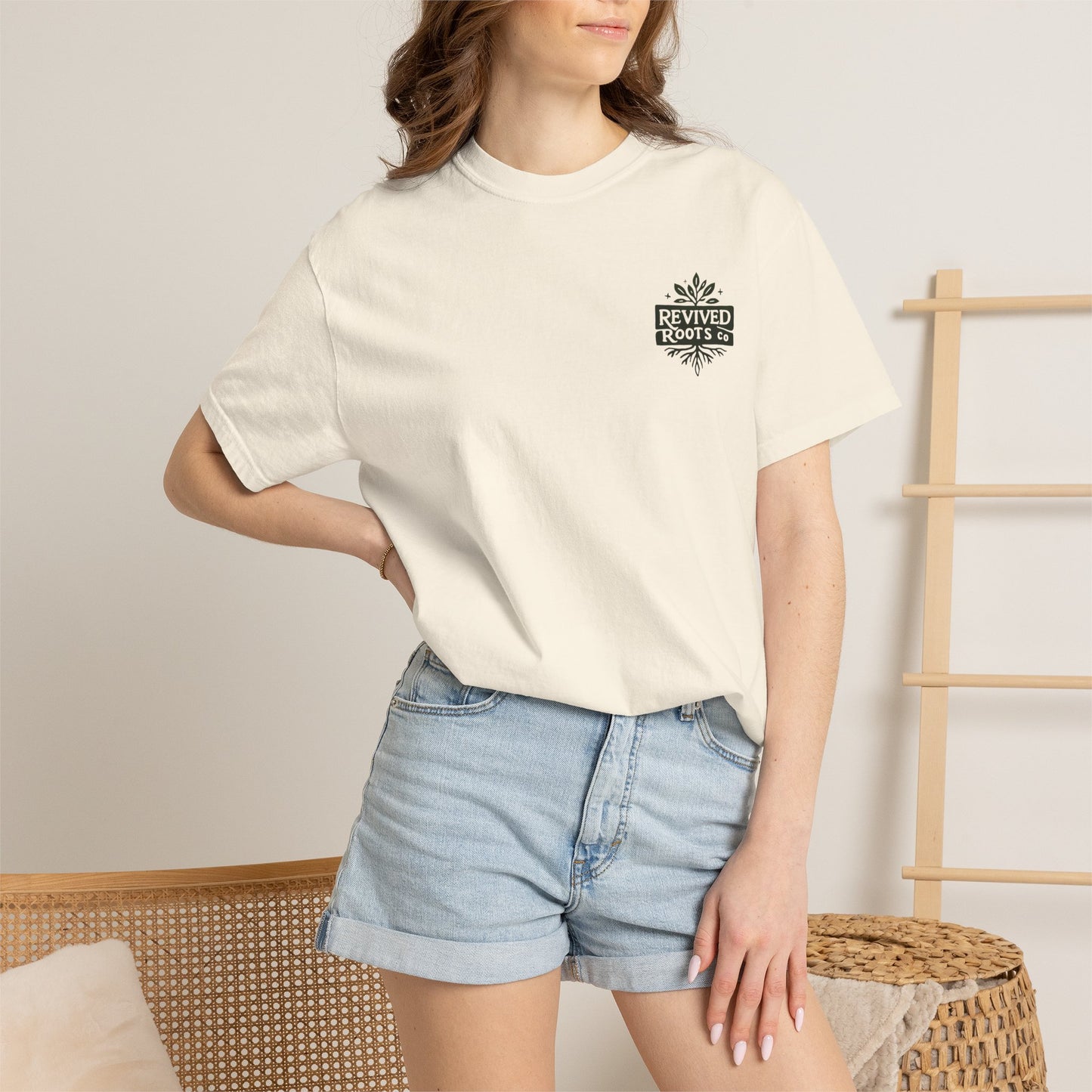 Revived Roots Tee — Organic Vintage-Inspired Garment-Dyed T-Shirt