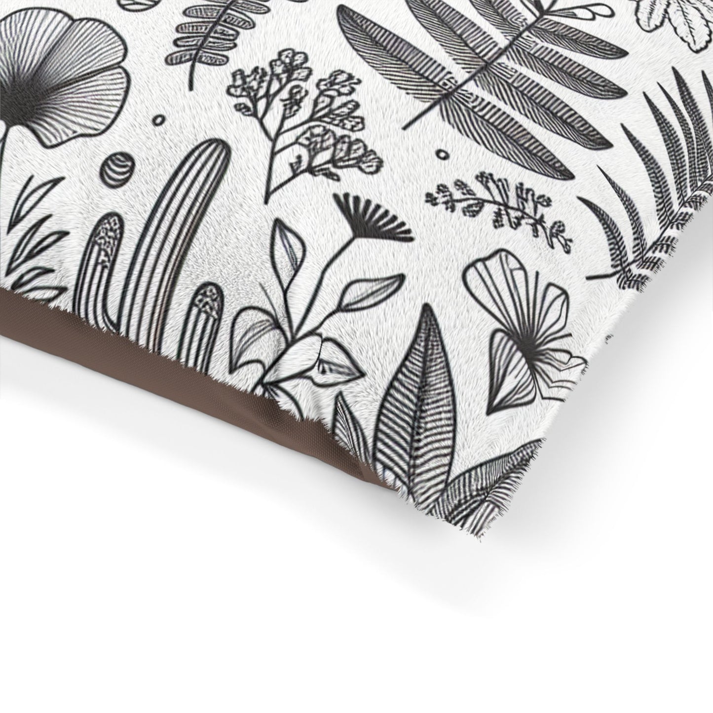 Plant Print Pet Bed