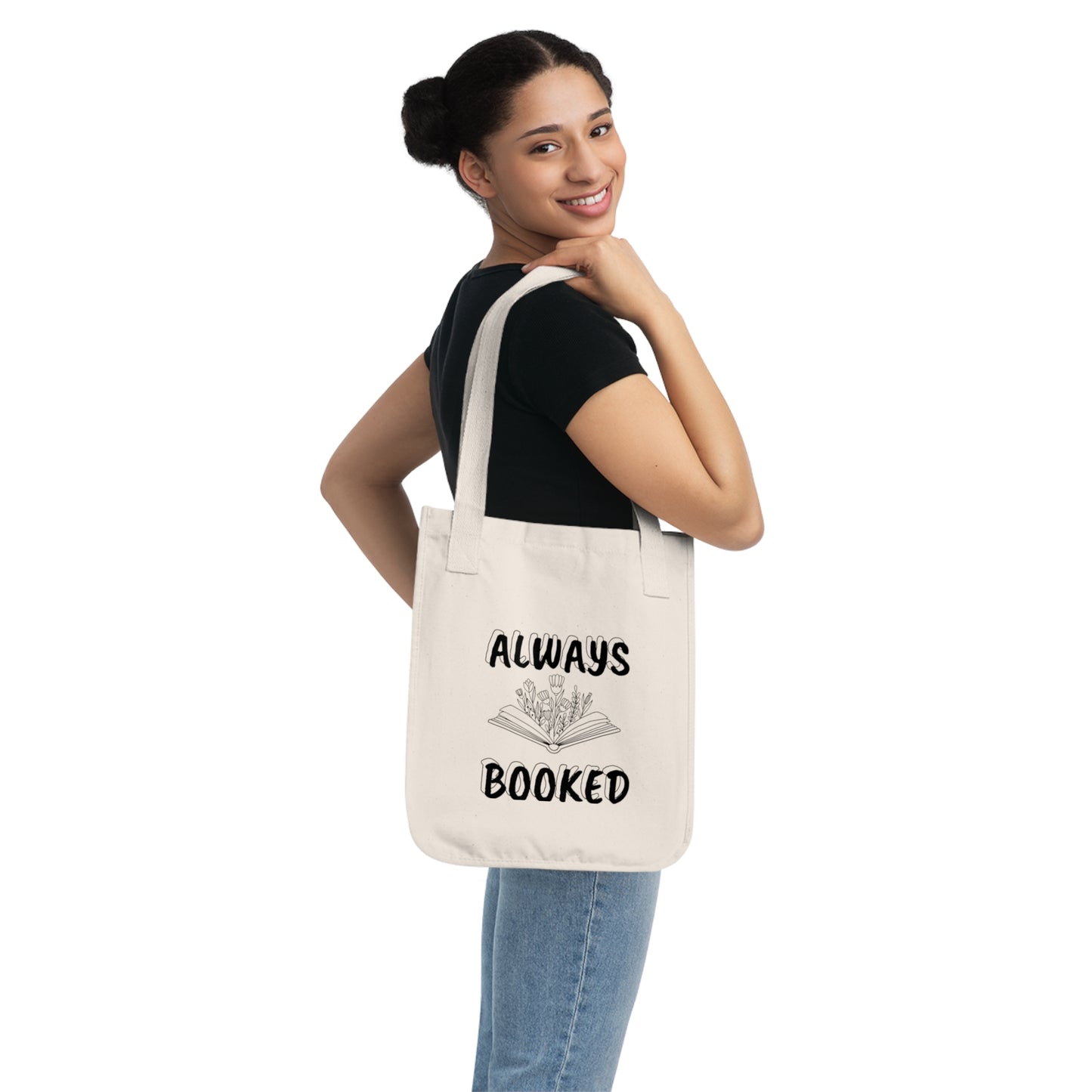 Book Lover Organic Canvas Tote Bag