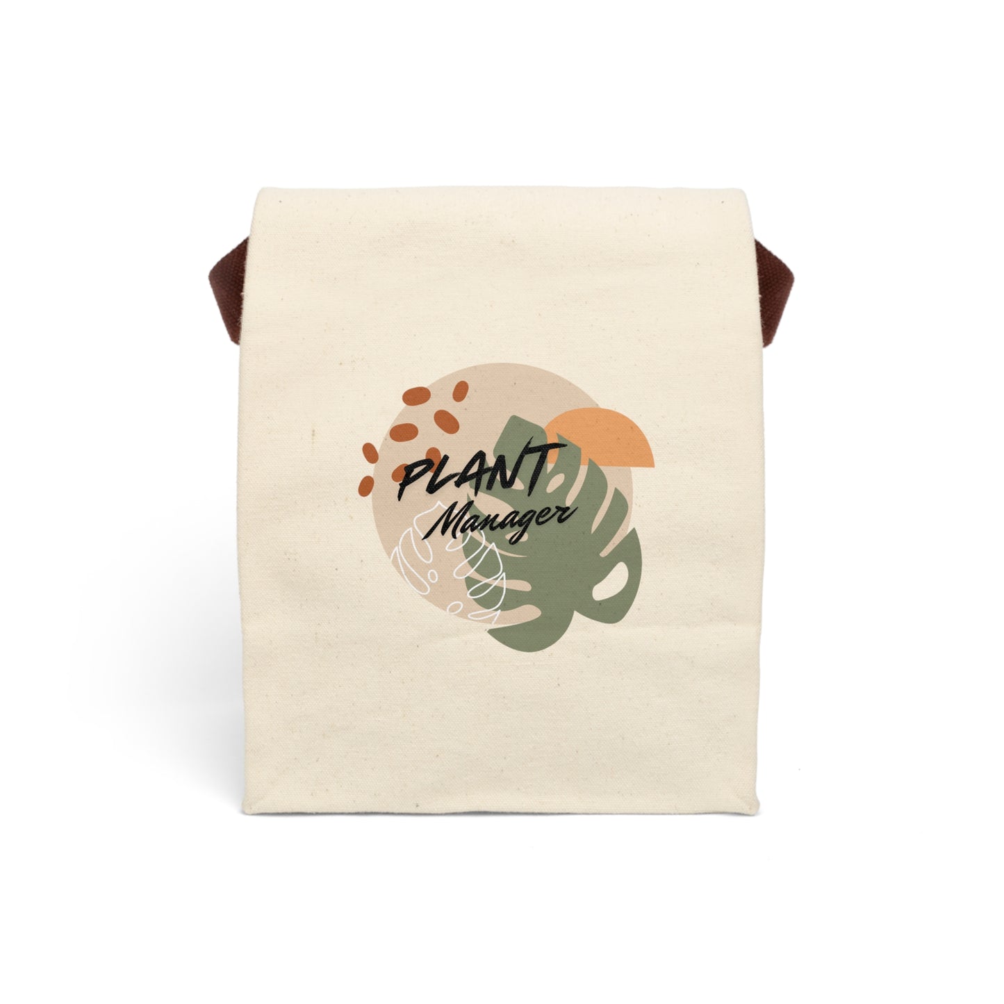 Plant Manager Punny Canvas Lunch Bag With Strap