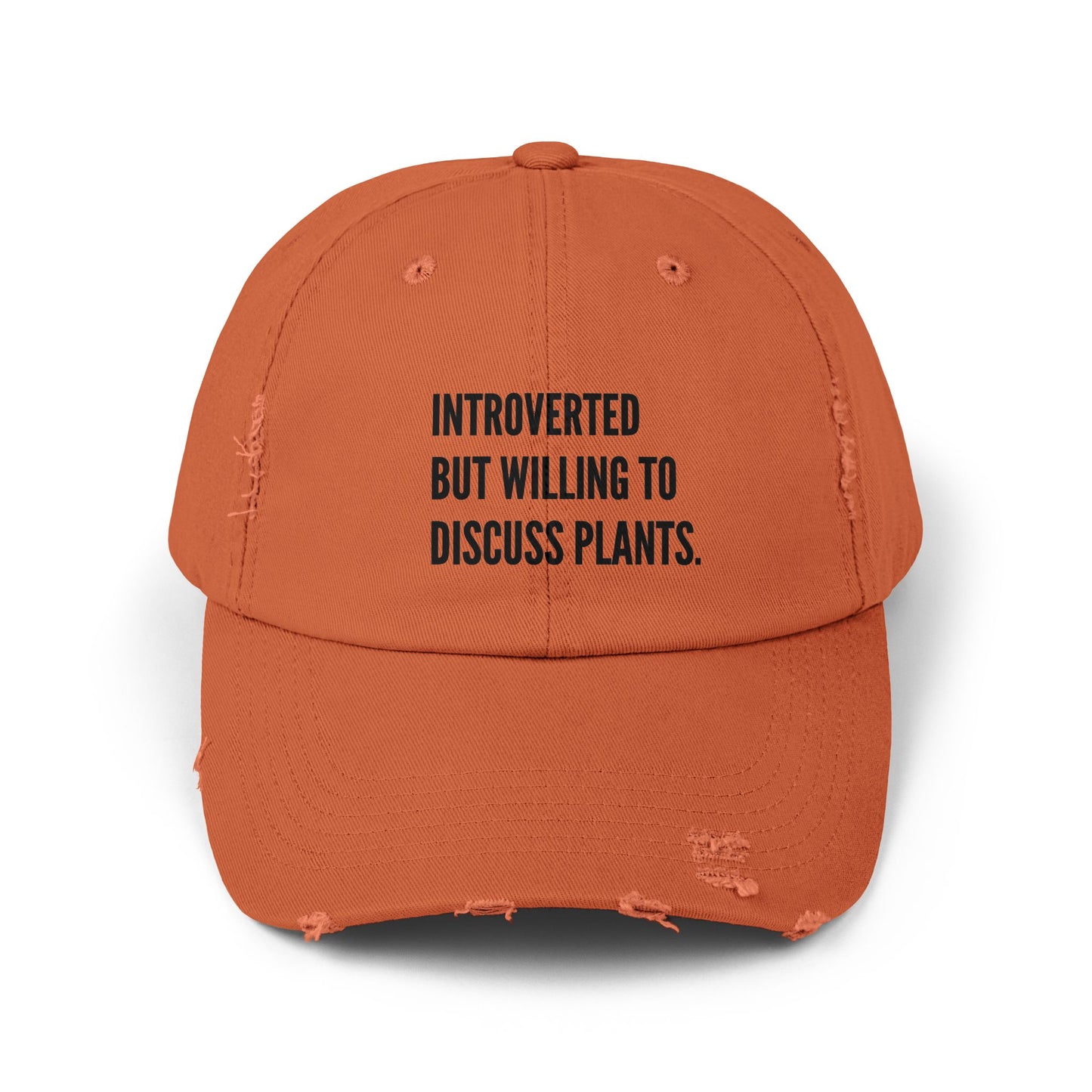 Plant Introvert Unisex Distressed Cap