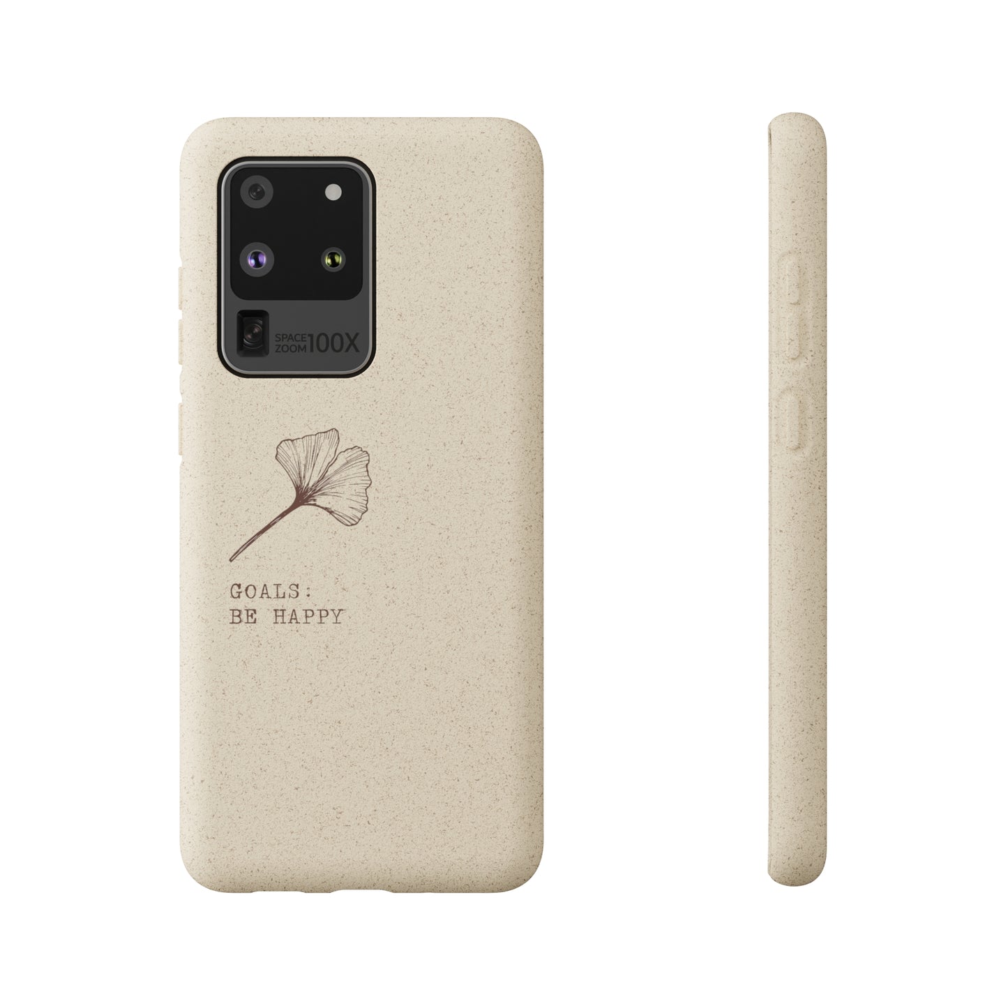 Be Happy Plant Themed Biodegradable Phone Case