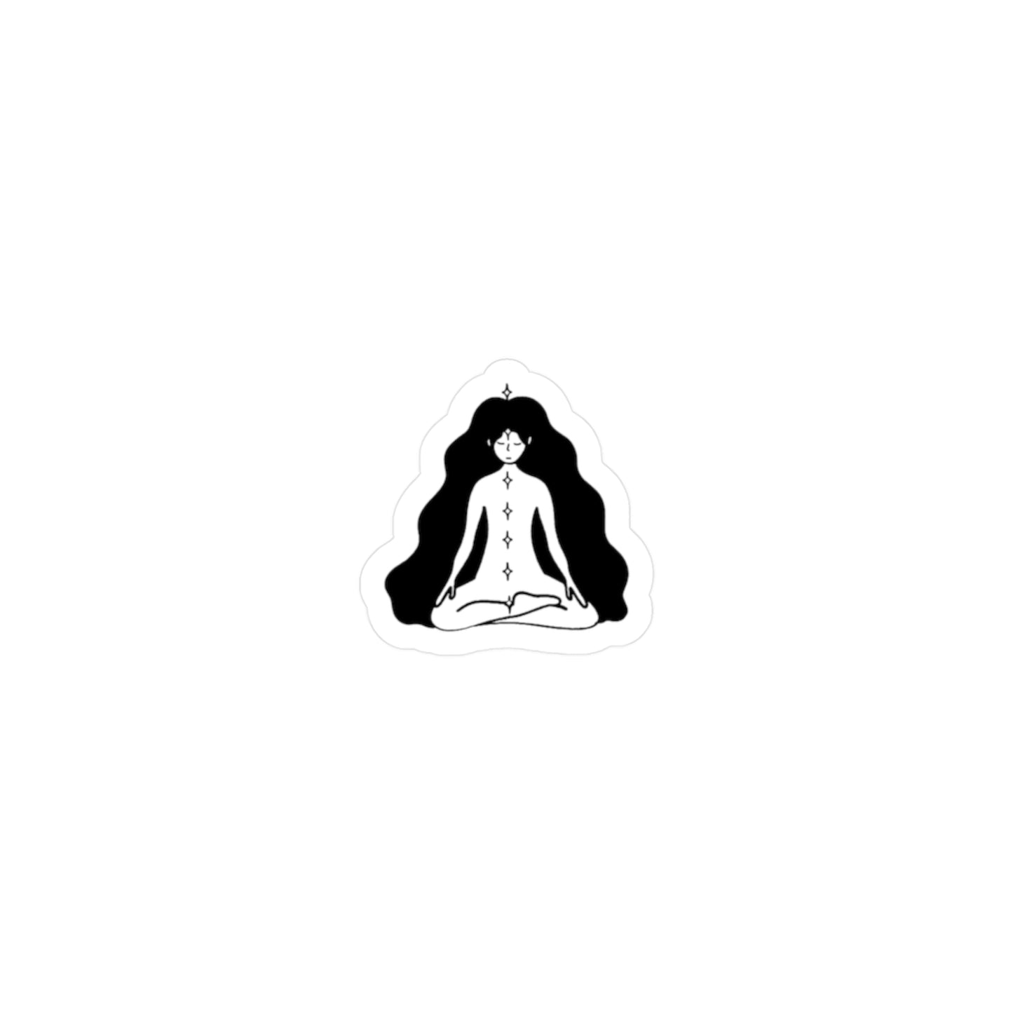 Meditation Kiss-Cut Vinyl Decal Stickers