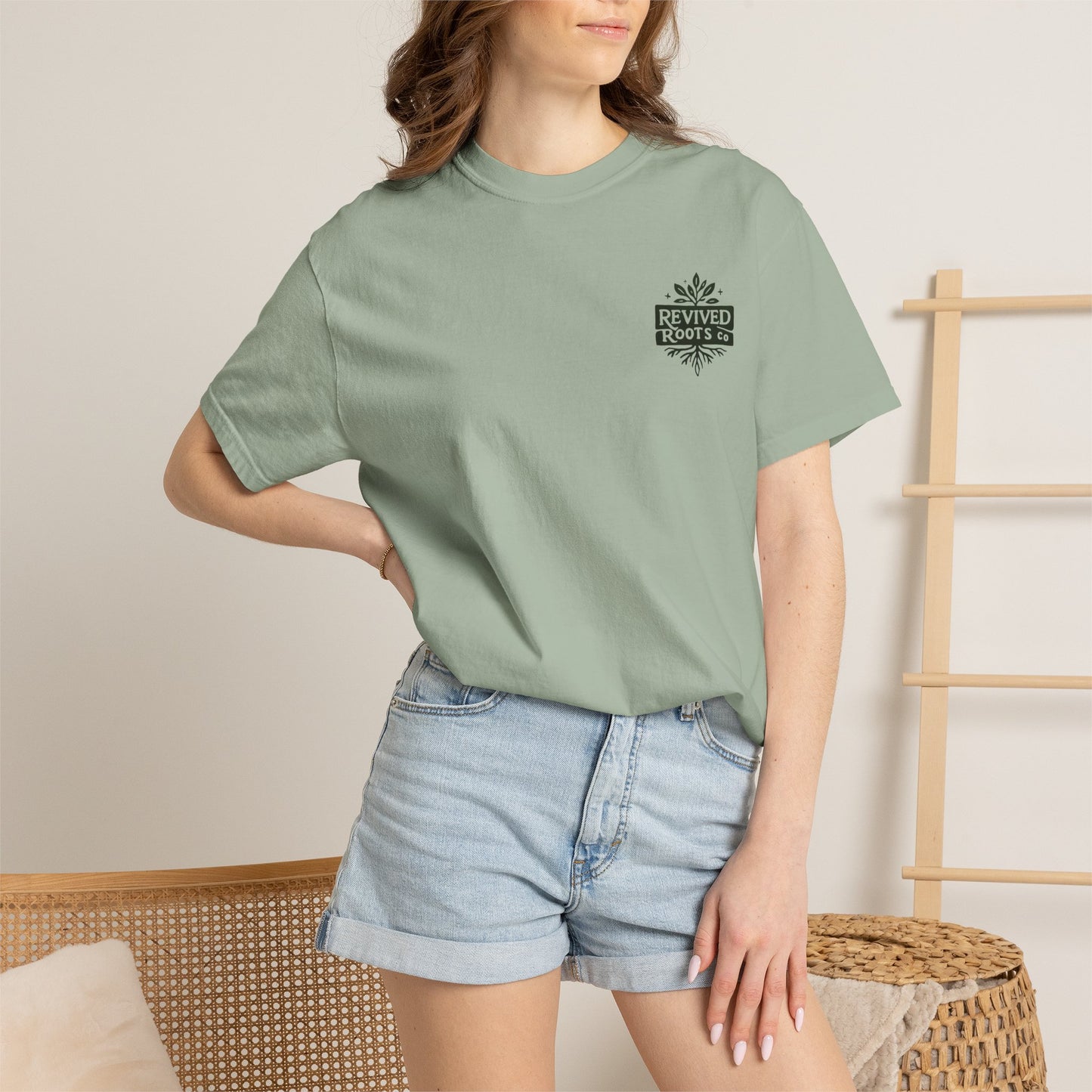 Revived Roots Tee — Organic Vintage-Inspired Garment-Dyed T-Shirt