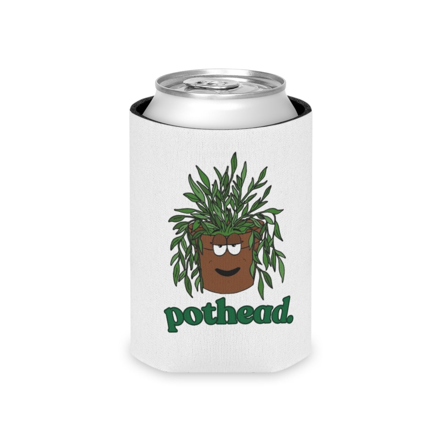 Punny Plant Pothead Can Cooler Coozie