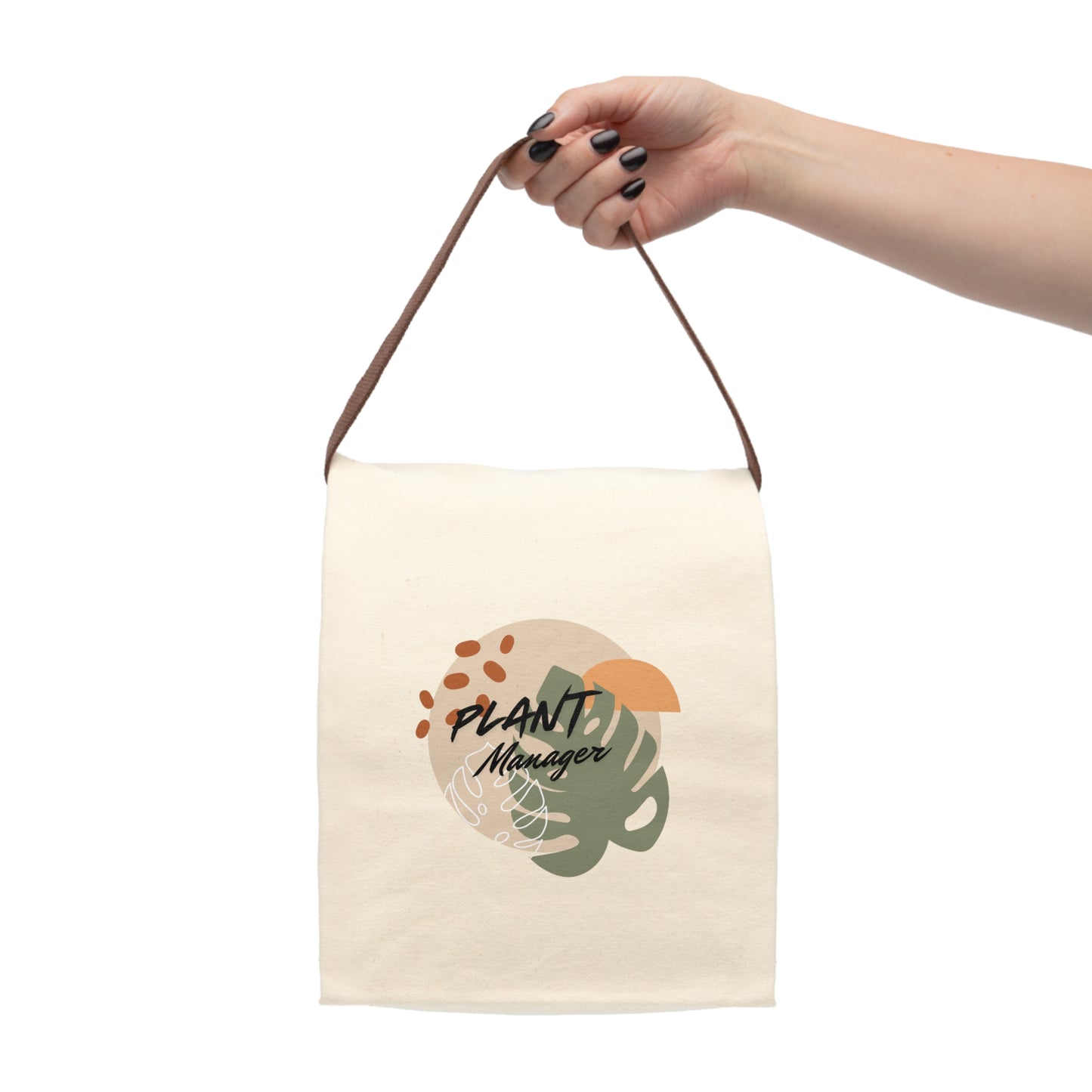 Plant Manager Punny Canvas Lunch Bag With Strap