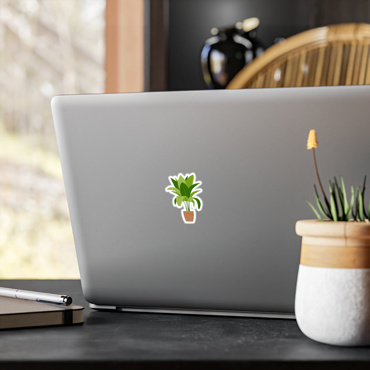 Potted Plant Kiss-Cut Vinyl Decal Sticker