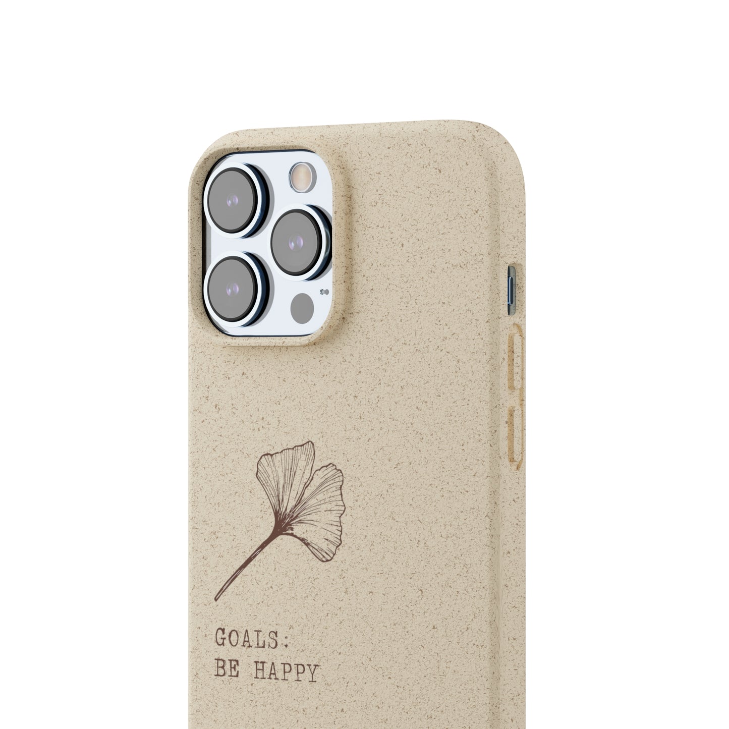 Be Happy Plant Themed Biodegradable Phone Case