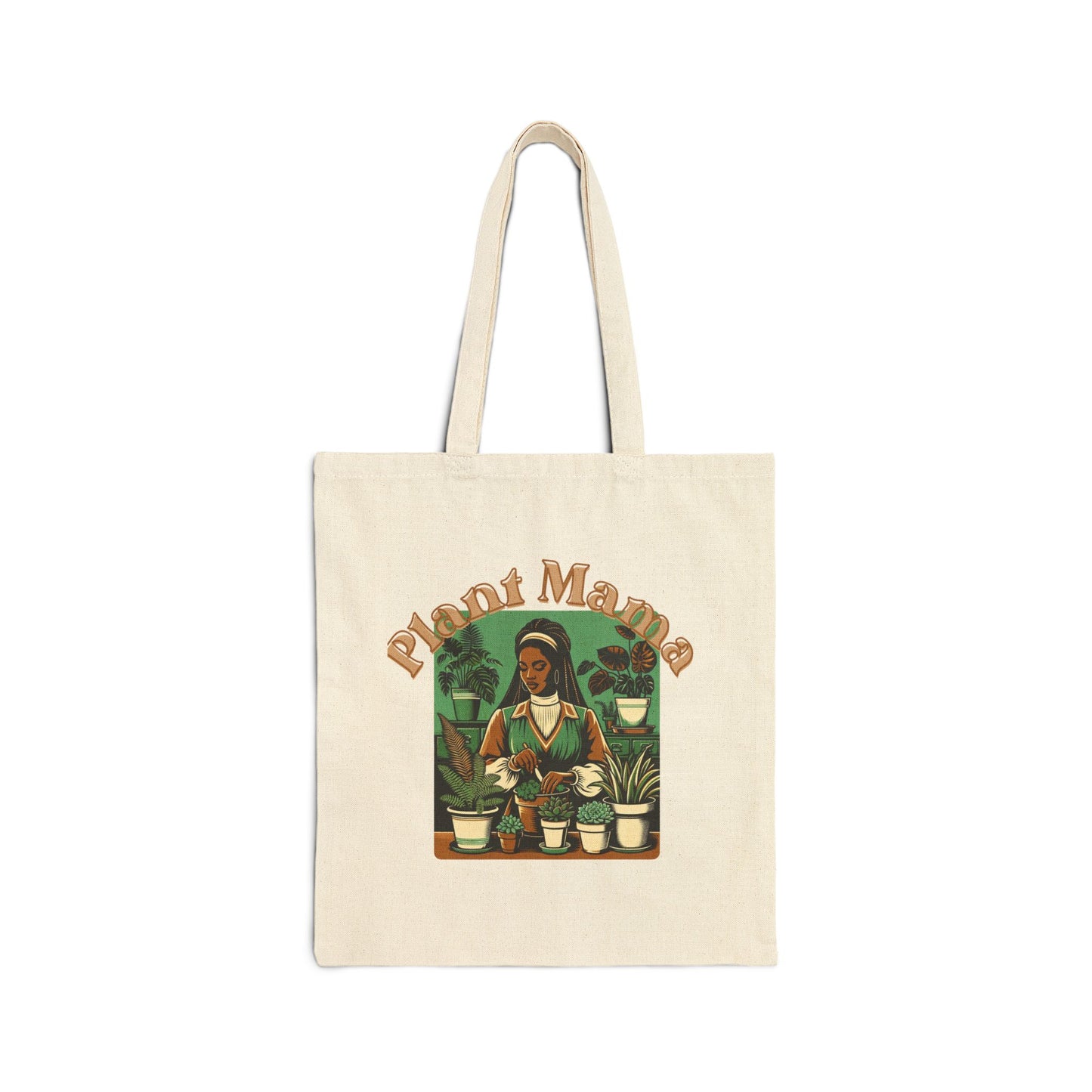 Plant Mama Cotton Canvas Tote Bag