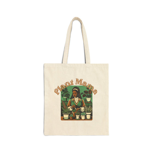 Plant Mama Cotton Canvas Tote Bag